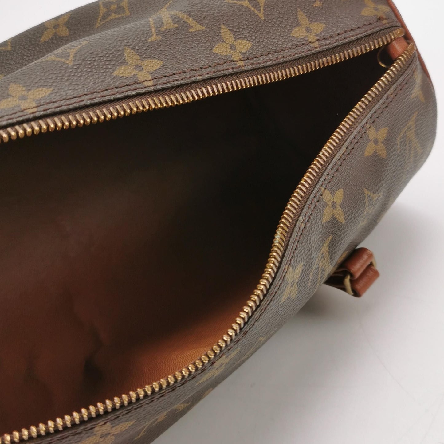 Preloved GLM-Papillon Large Monogram Canvas Round Barrel Handbag 250408781139813