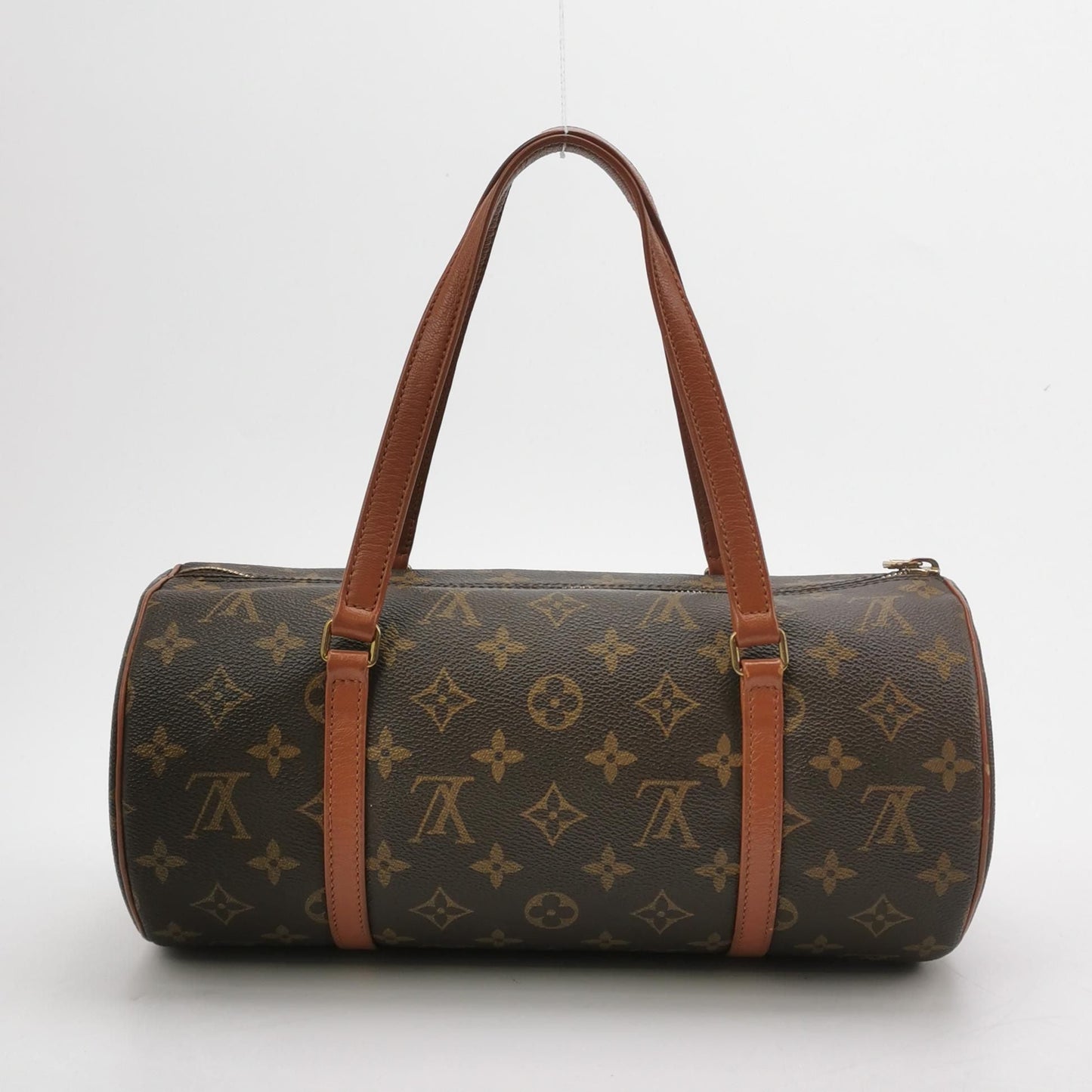 Preloved GLM-Papillon Large Monogram Canvas Round Barrel Handbag 250408781139813