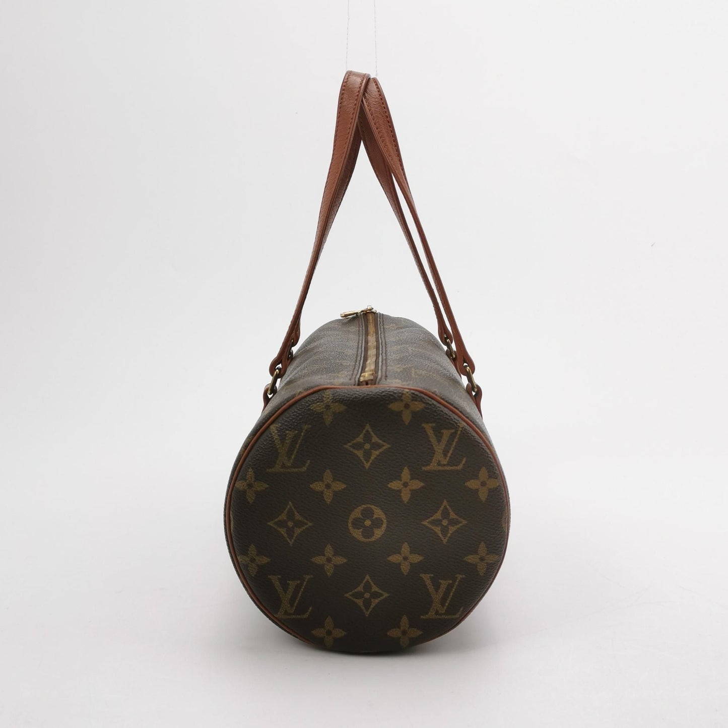 Preloved GLM-Papillon Large Monogram Canvas Round Barrel Handbag 250408781139813