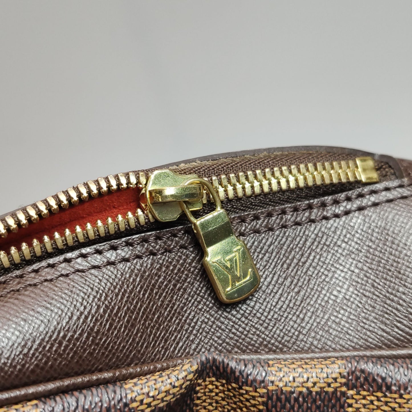 Preloved GLM-Brera Leather Checkered Box Bag Handbag 250405781135480