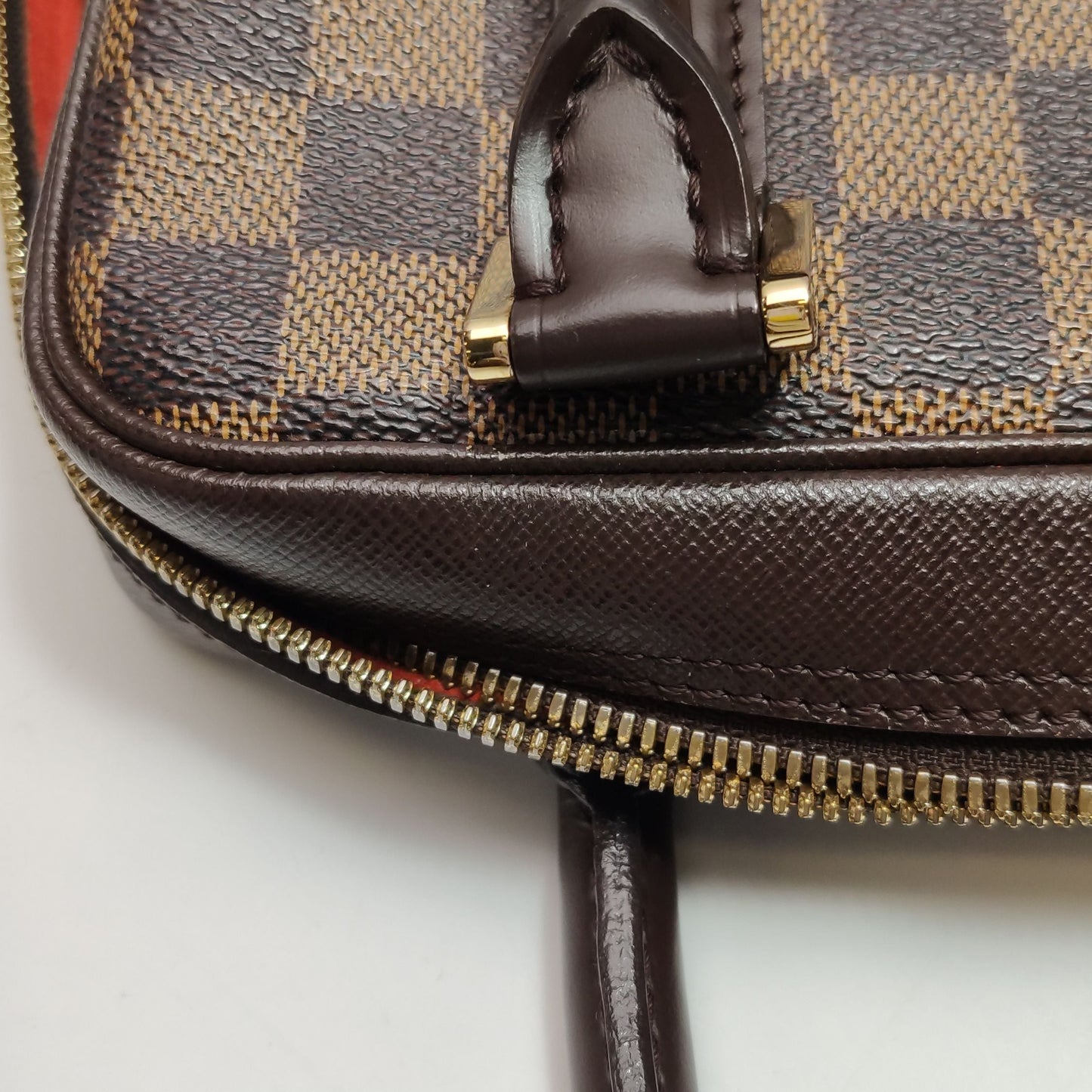 Preloved GLM-Brera Leather Checkered Box Bag Handbag 250405781135480