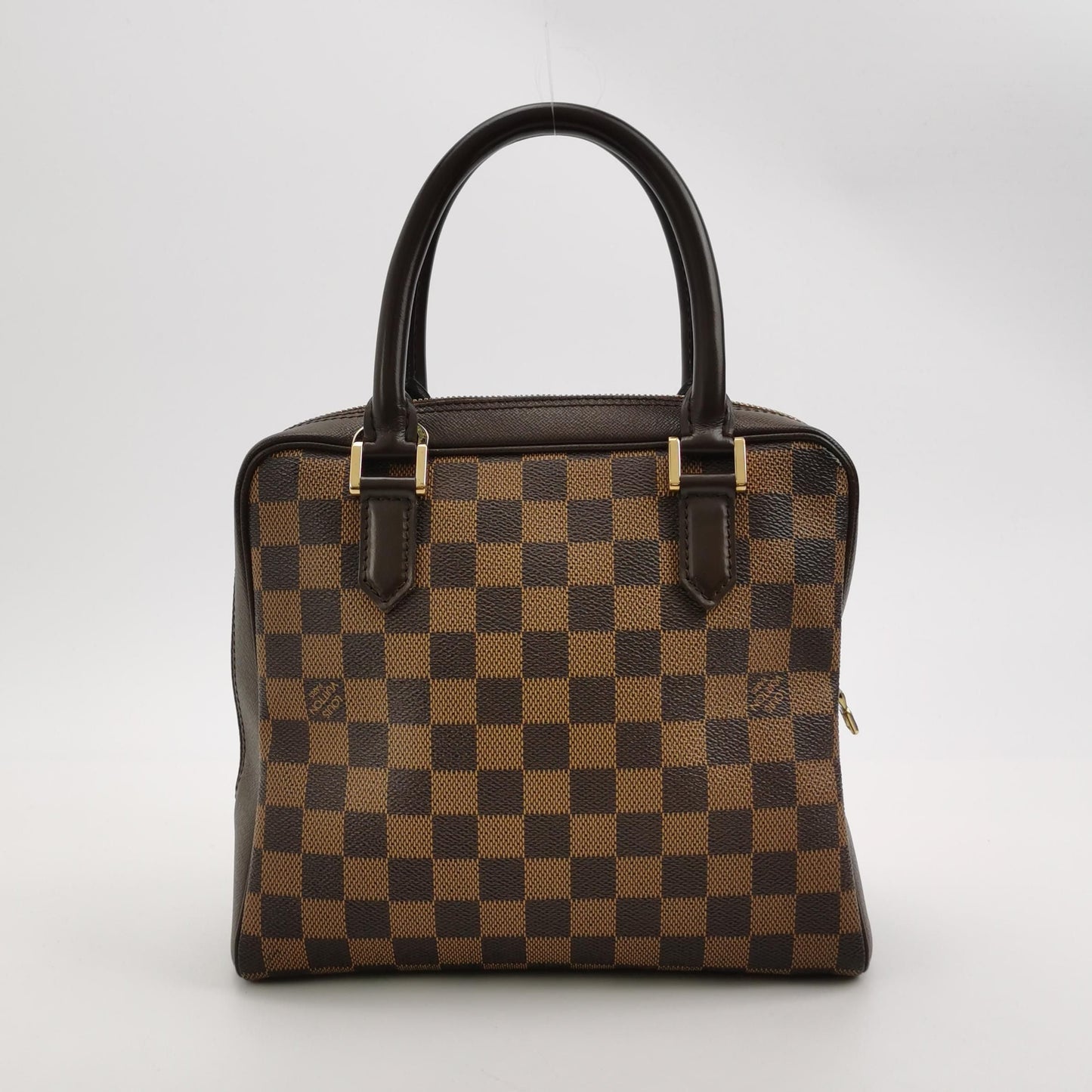 Preloved GLM-Brera Leather Checkered Box Bag Handbag 250405781135480