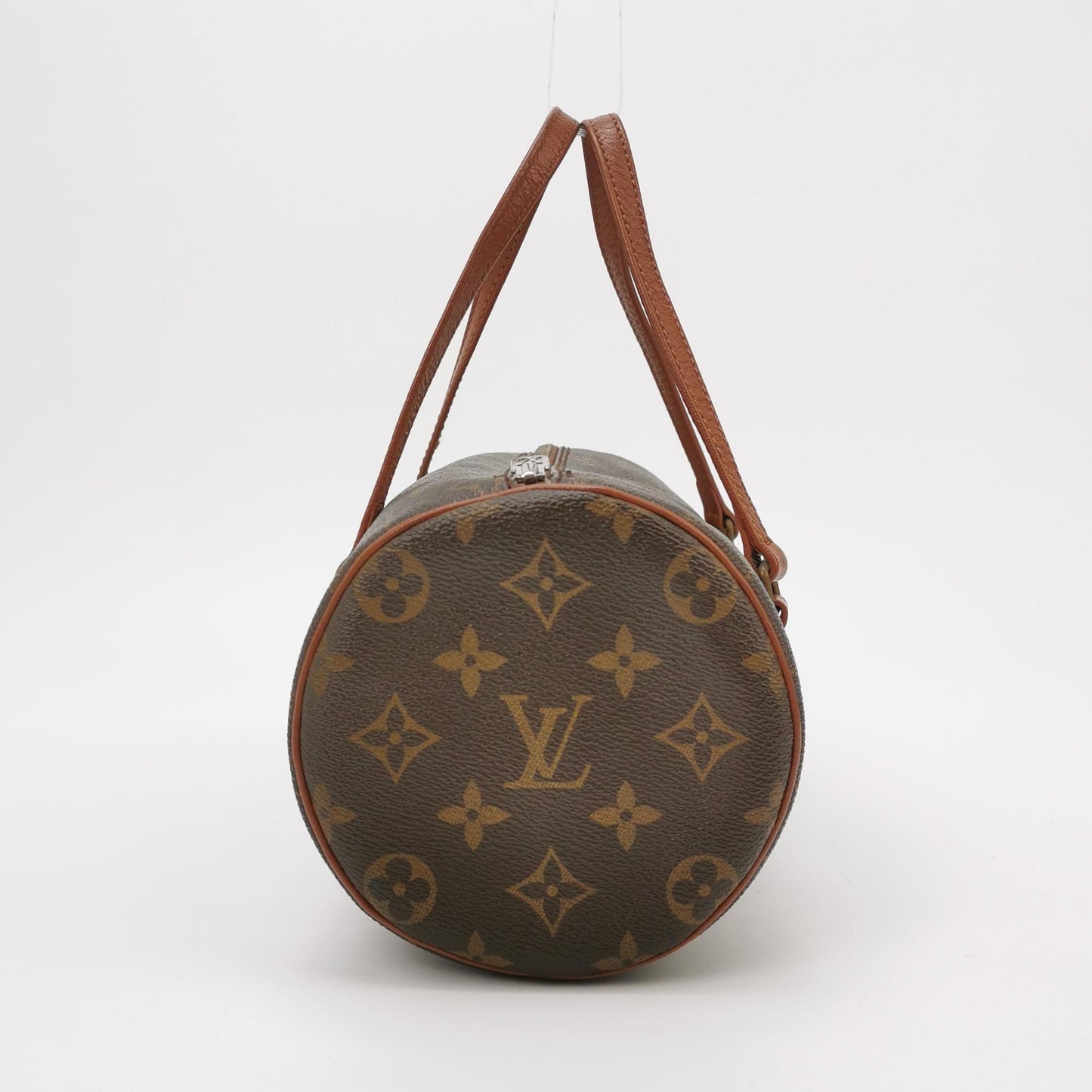 Preloved GLM-Papillon Medium Monogram Canvas  Round Handbag 250404781134651