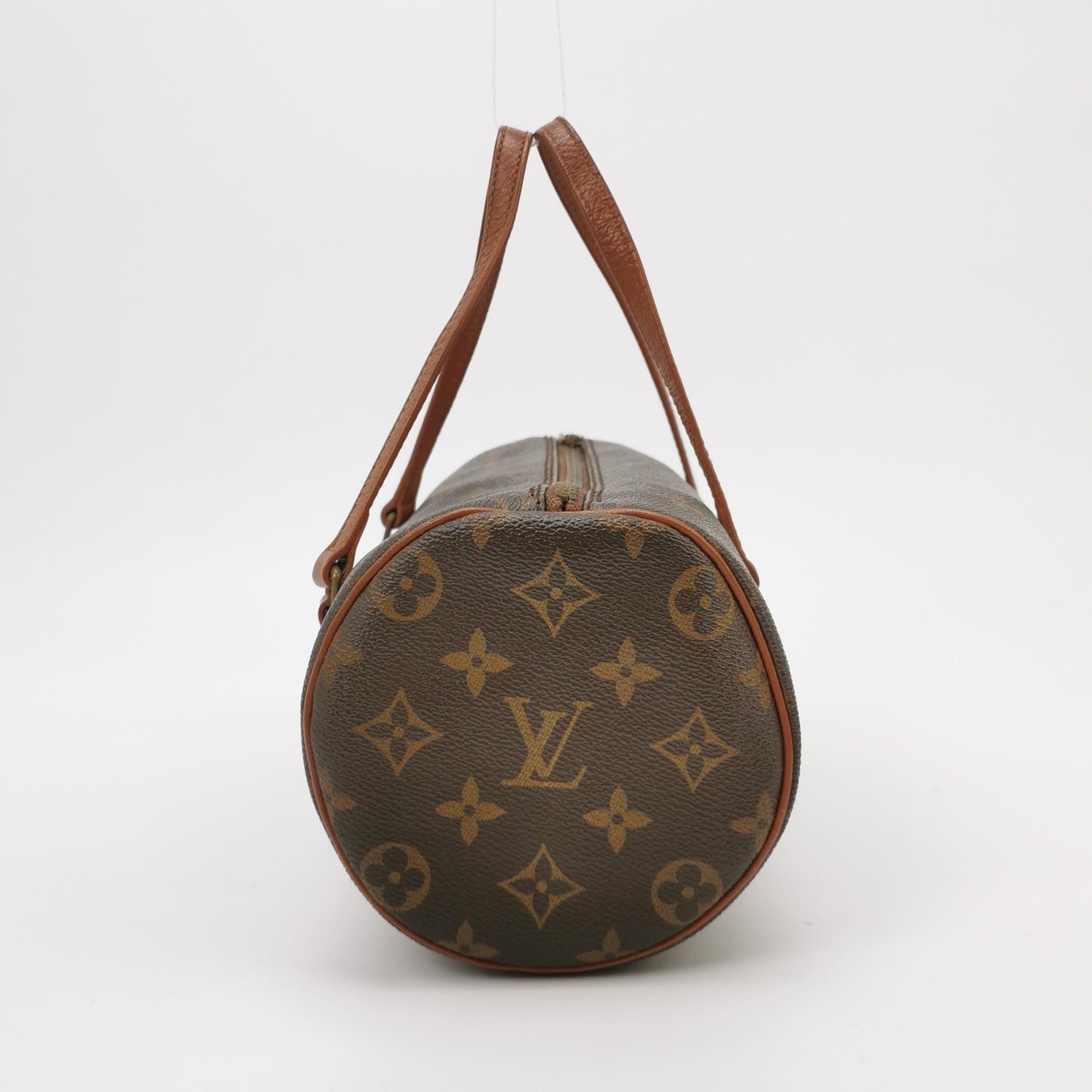 Preloved GLM-Papillon Medium Monogram Canvas  Round Handbag 250404781134651