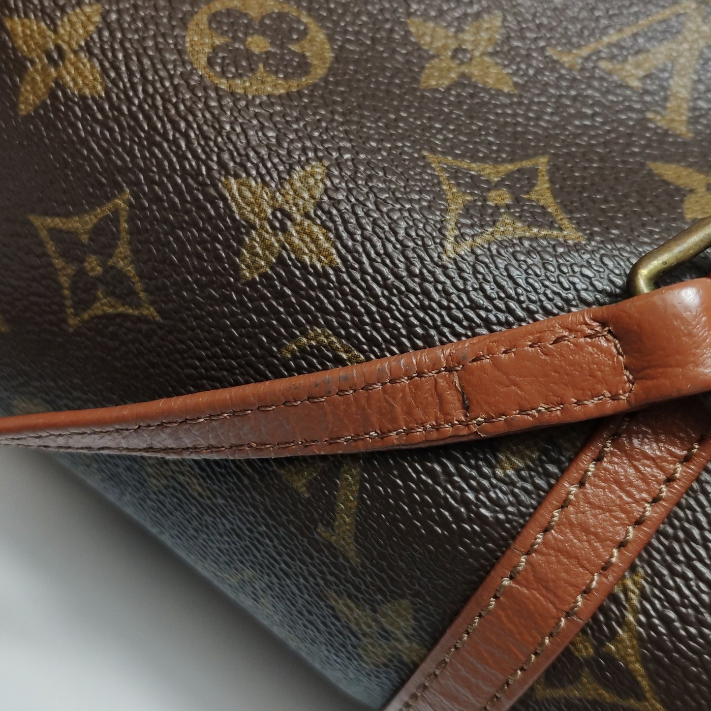 Preloved GLM-Papillon Medium Monogram Canvas  Round Handbag 250404781134651