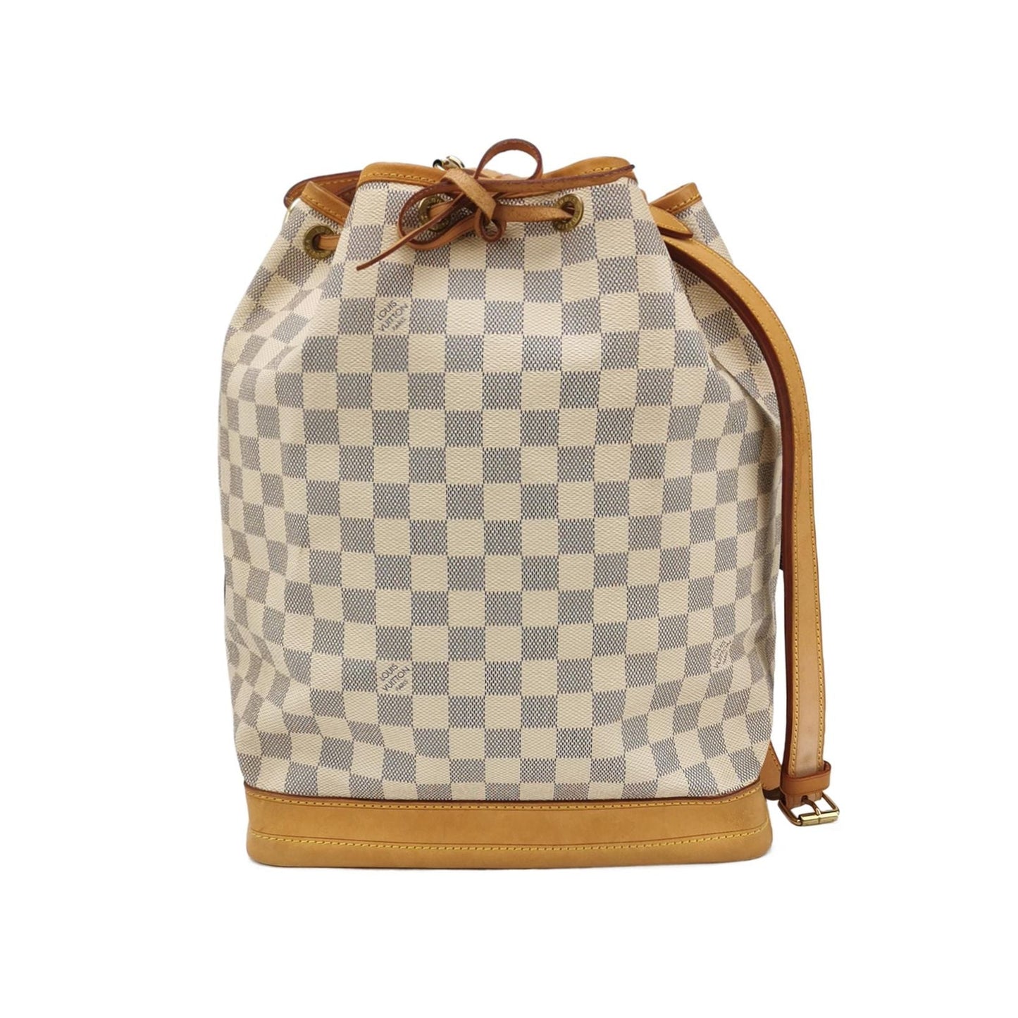 Preloved GLM-NOE Large Checkered Drawstring Shoulder Bag 250403781133759