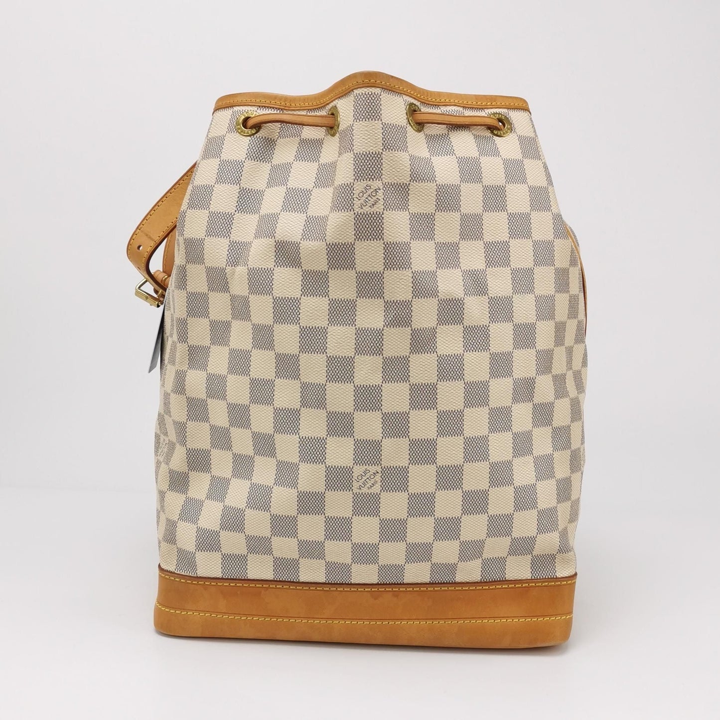Preloved GLM-NOE Large Checkered Drawstring Shoulder Bag 250403781133759