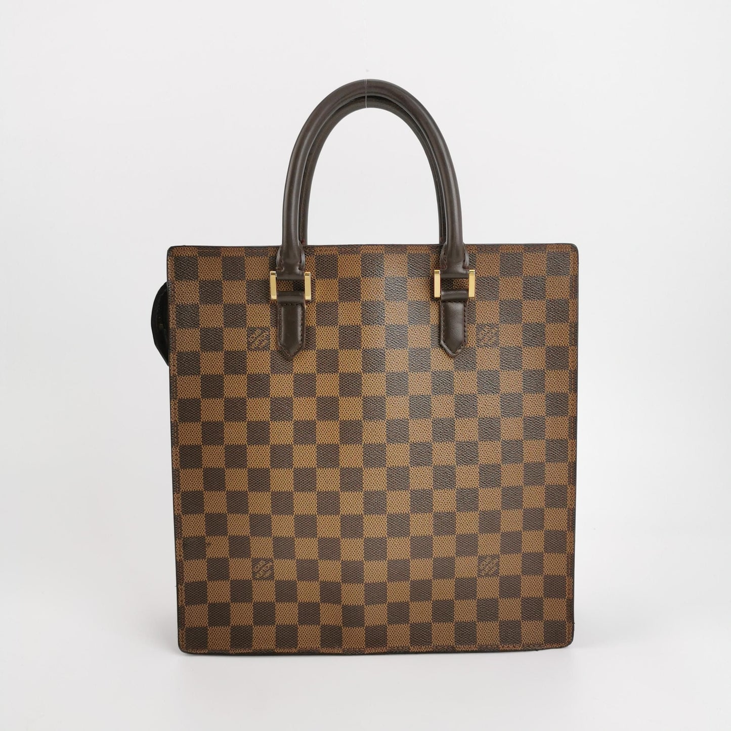 Preloved GLM-Sac Plat Leather Checkerboard  Sheet Music Bag Handbag 250402781131504