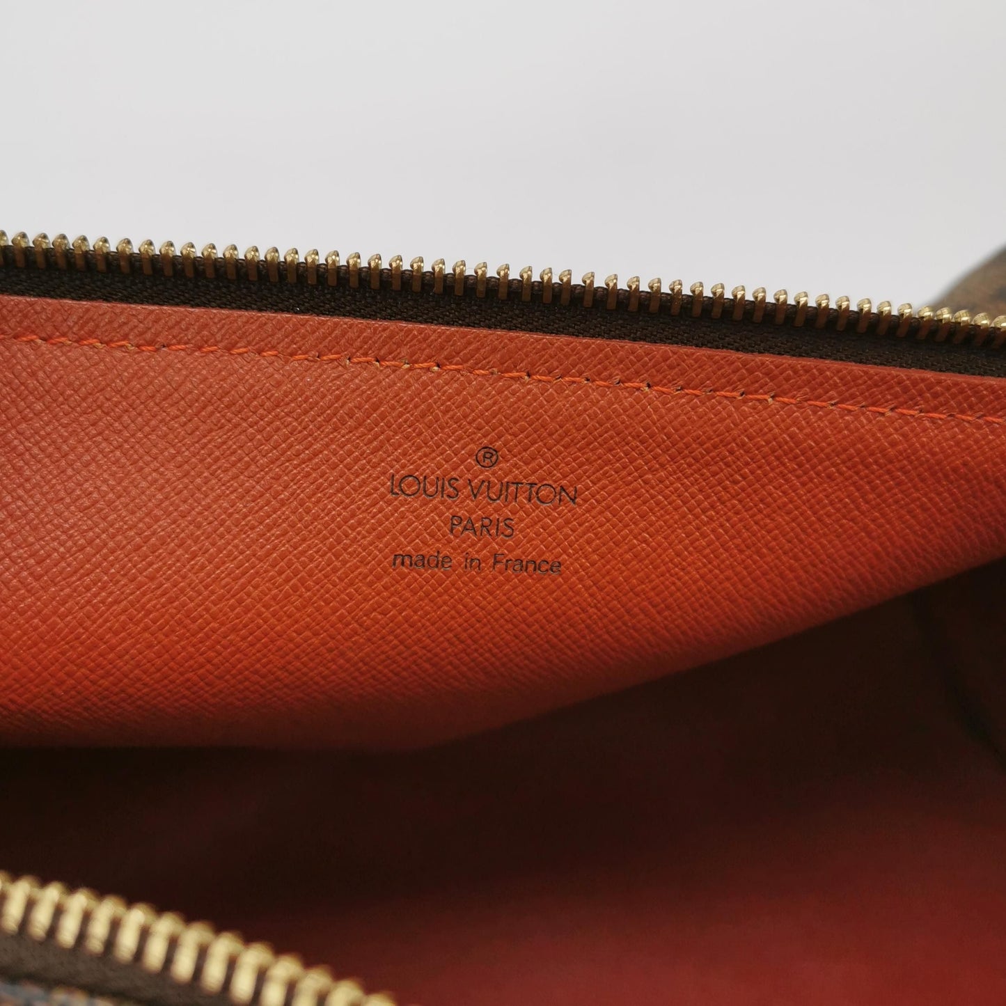 Preloved GLM-Papillon Large Checkerboard Round Barrel Bag 250401781130227