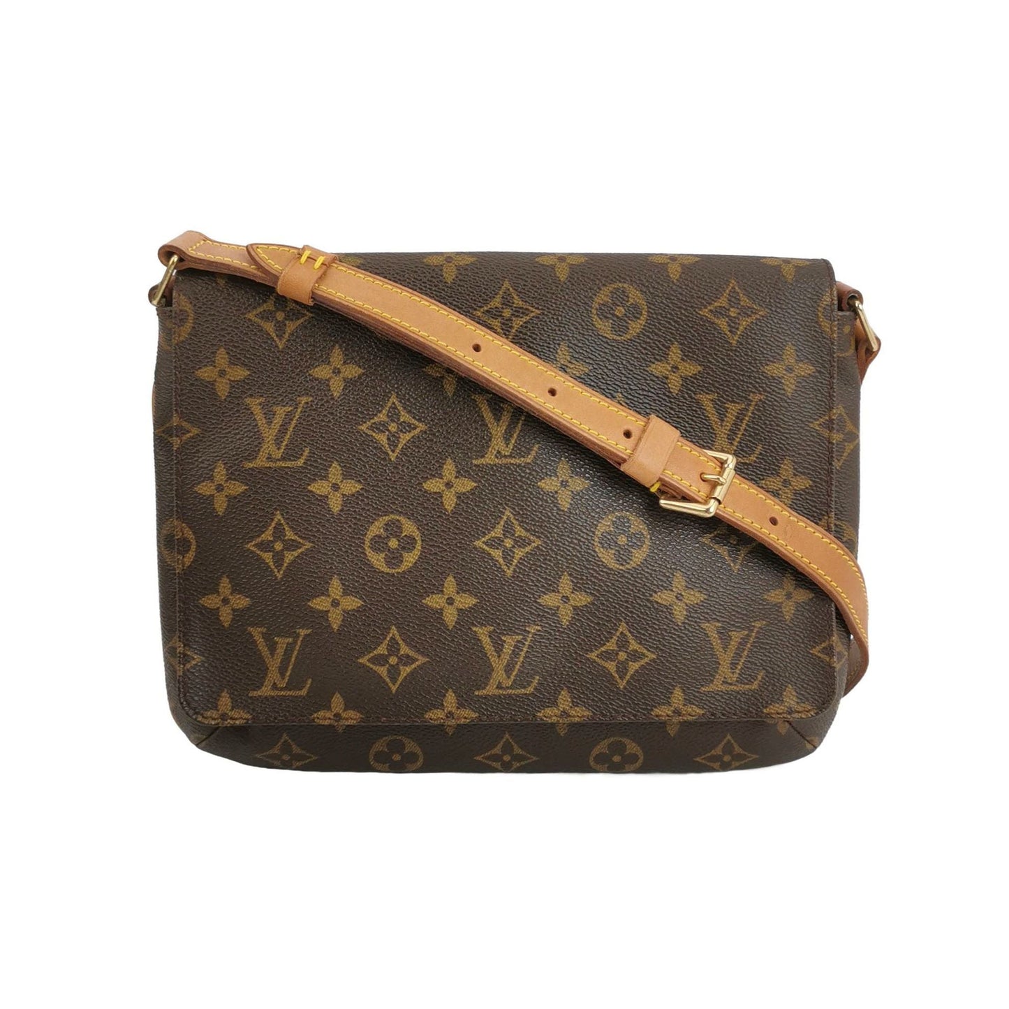 Preloved GLM-Musette Wang Fei Bag Monogram Print Flap  Shoulder Bag 250401781129709