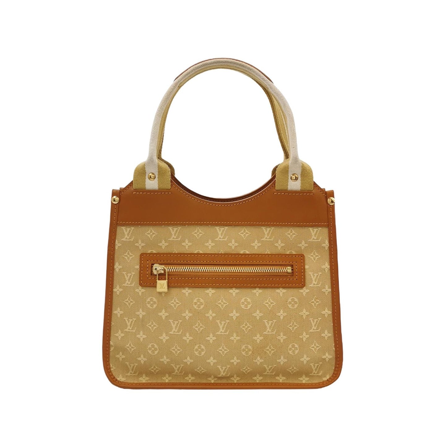 Preloved GLM-Kathleen Leather Canvas Smile Bag Handbag 250330781126927