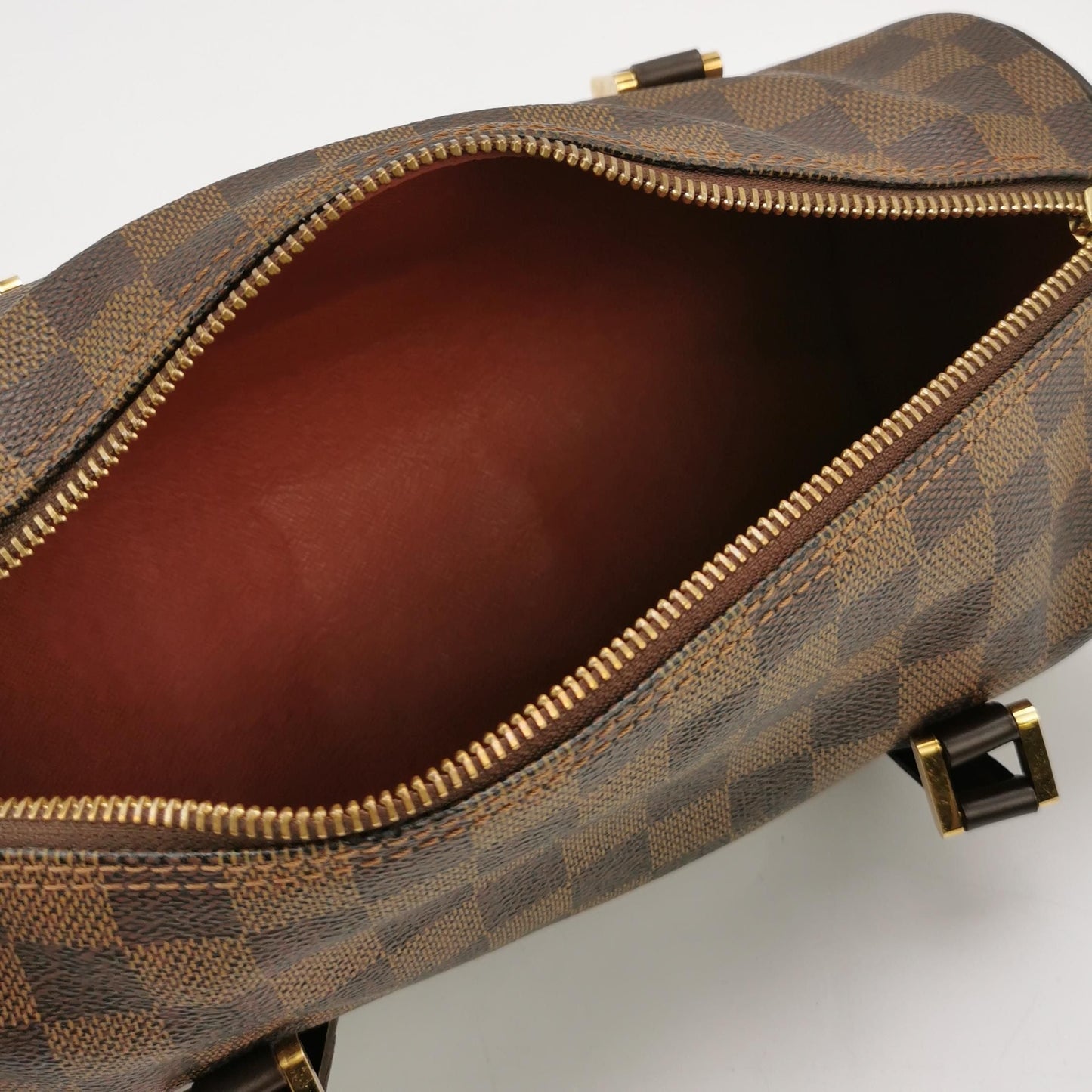 Preloved GLM-Papillon Medium Checkerboard Cylinder Bag 250328781124581