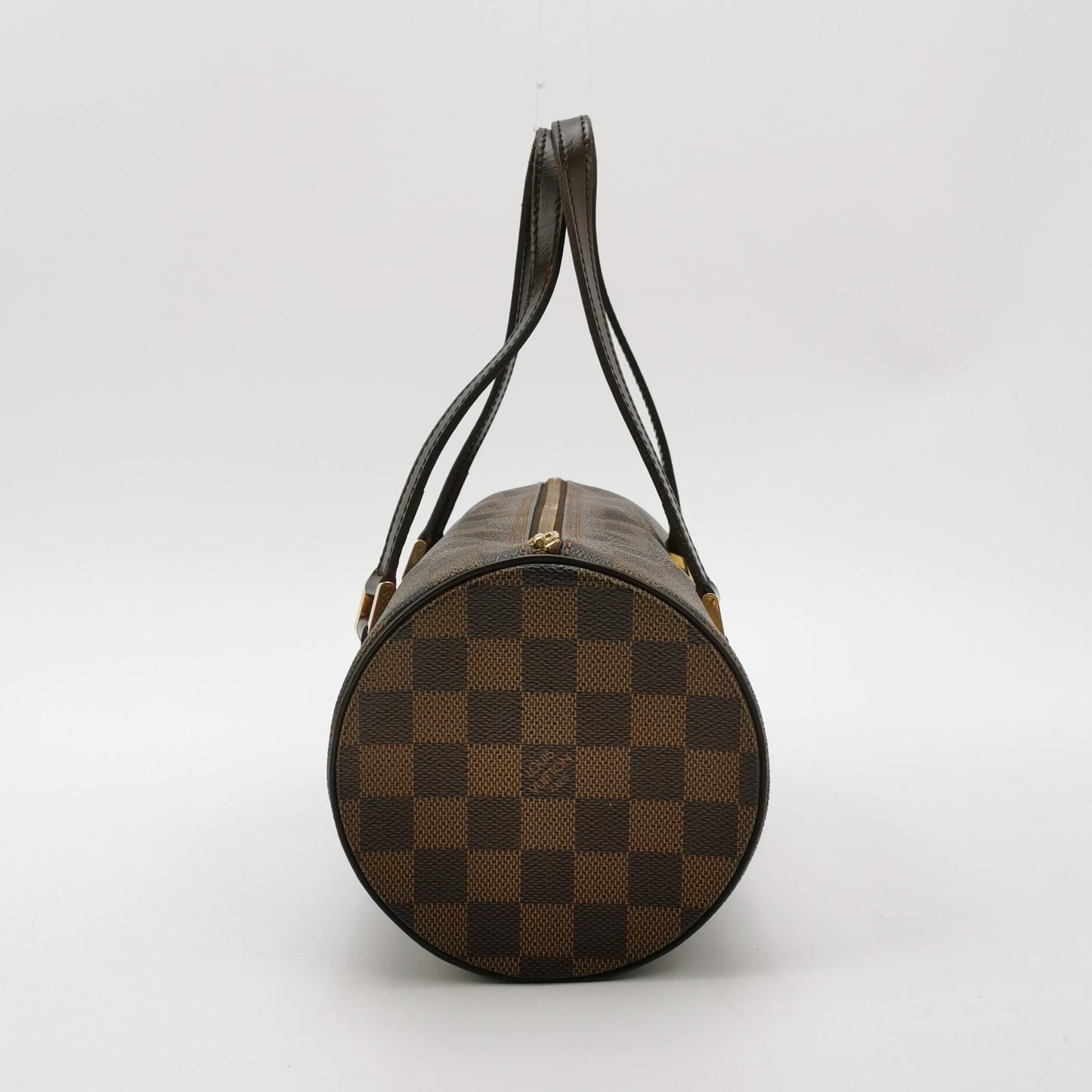 Preloved GLM-Papillon Medium Checkerboard Cylinder Bag 250328781124581