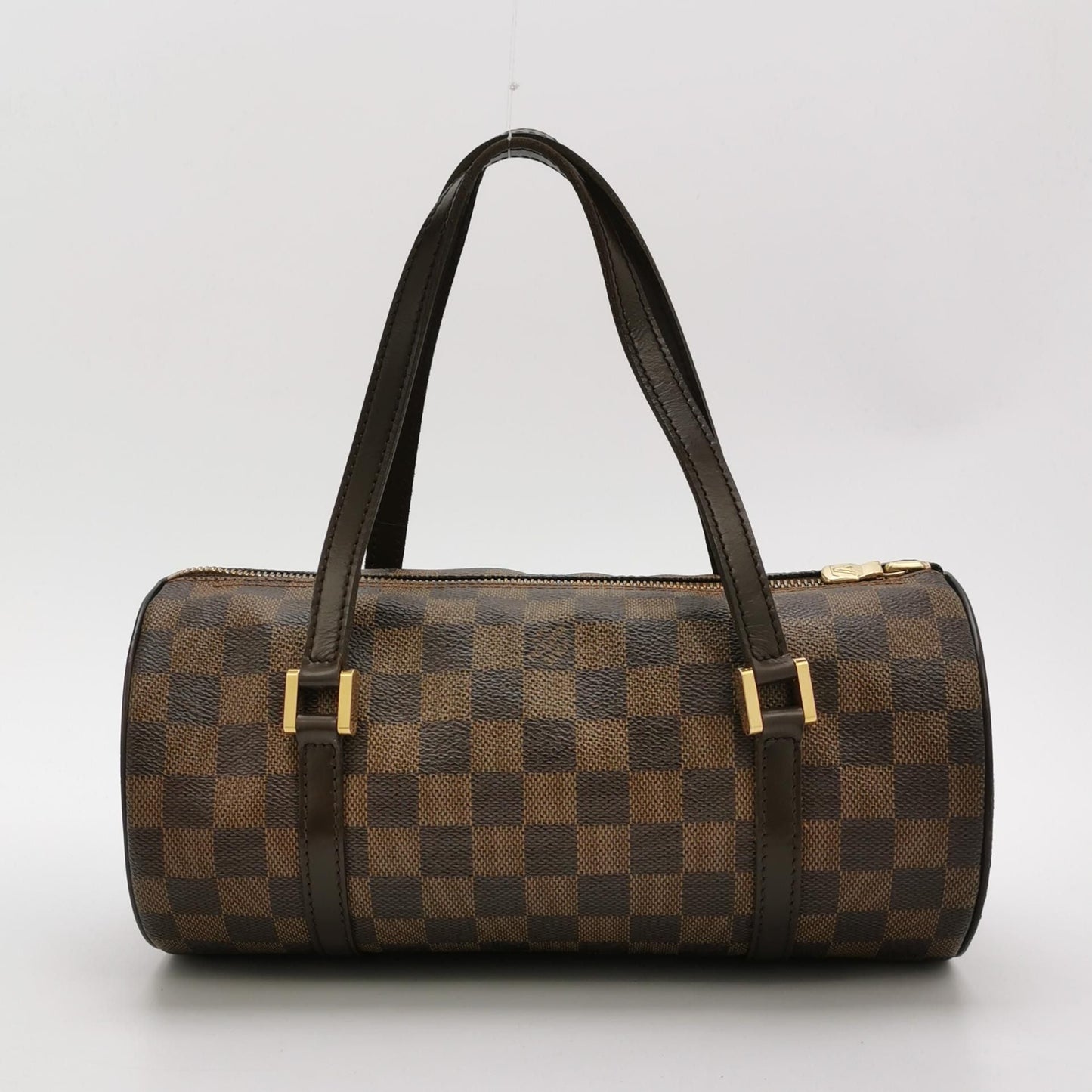 Preloved GLM-Papillon Medium Checkerboard Cylinder Bag 250328781124581