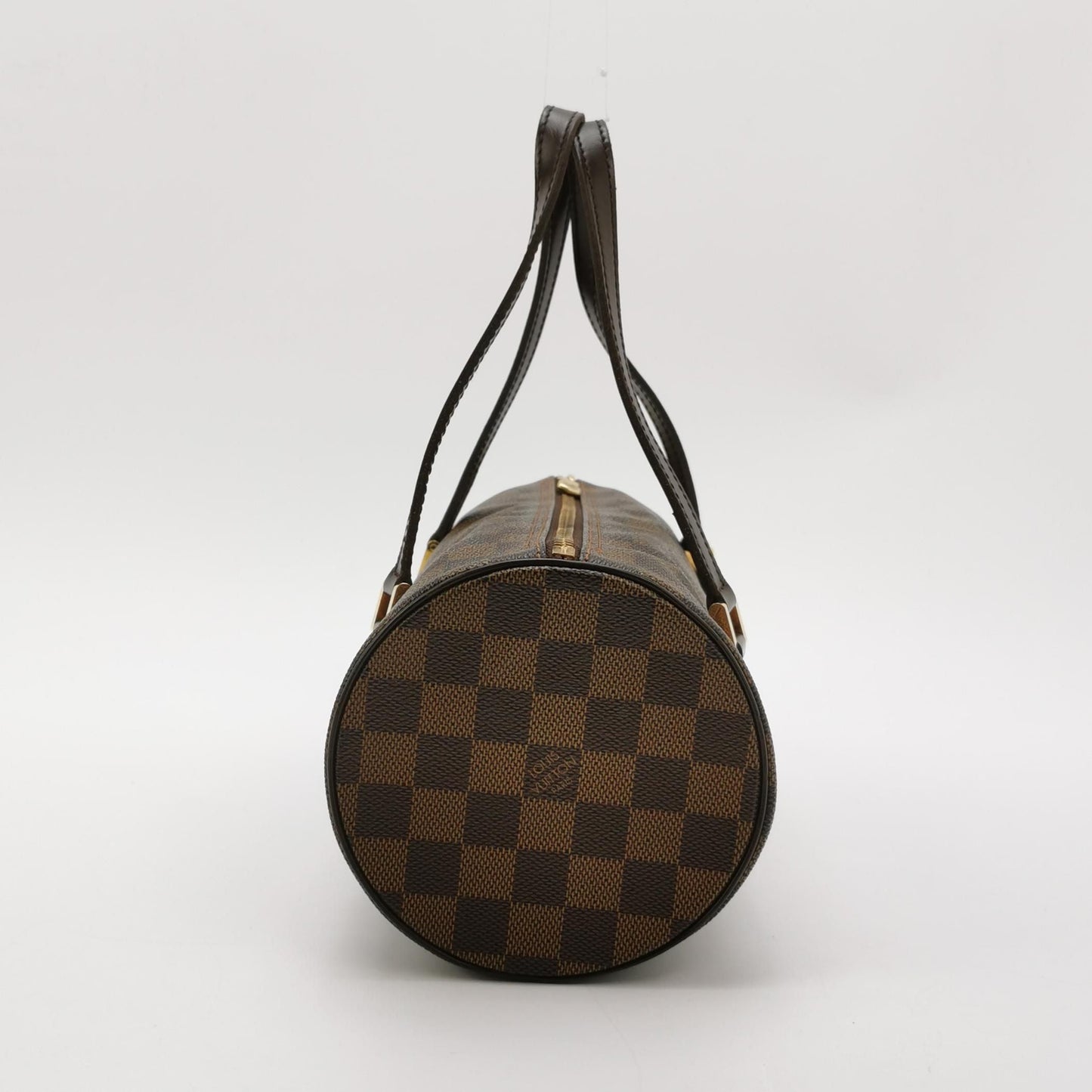 Preloved GLM-Papillon Medium Checkerboard Cylinder Bag 250328781124581