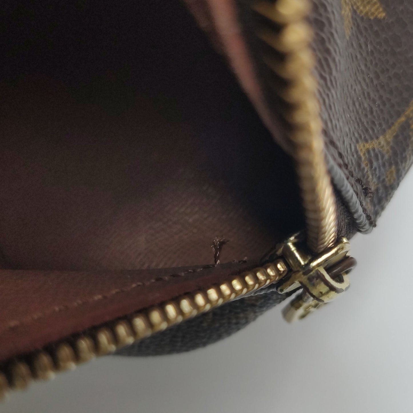 Preloved GLM-Papillon Medium Monogram Canvas  Round Bag Handbag 250328781124458