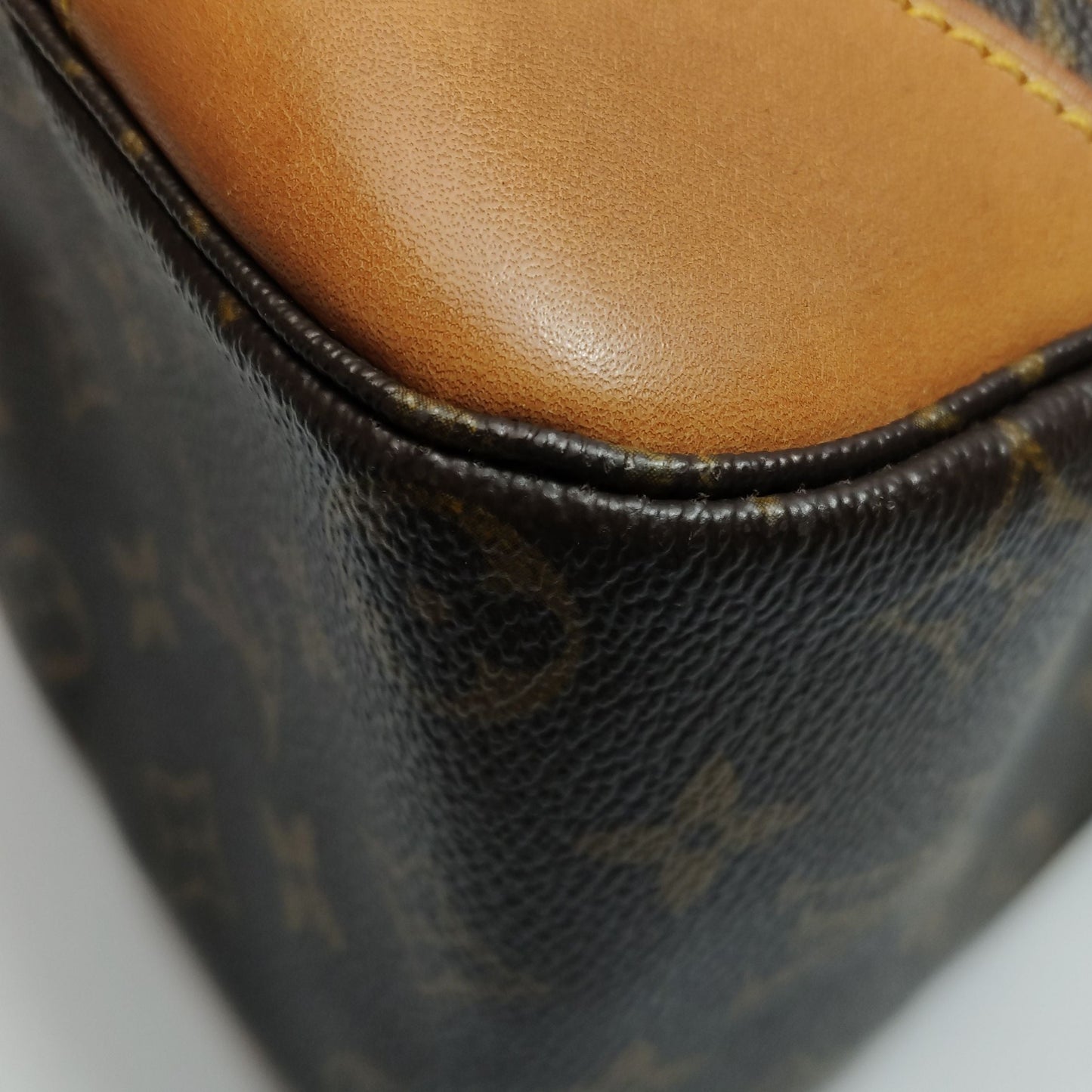 Preloved GLM-Boulogne Large Monogram Print Calfskin  Shoulder Bag 250328781124530