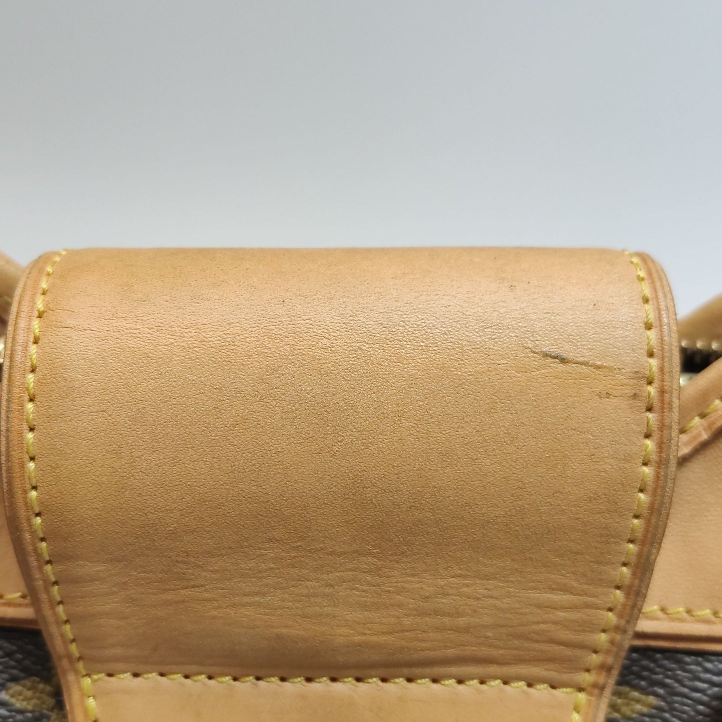 Preloved GLM-Boetie Vegetable Tanned Leather Monogram Pleated Shoulder Bag 250328781124591