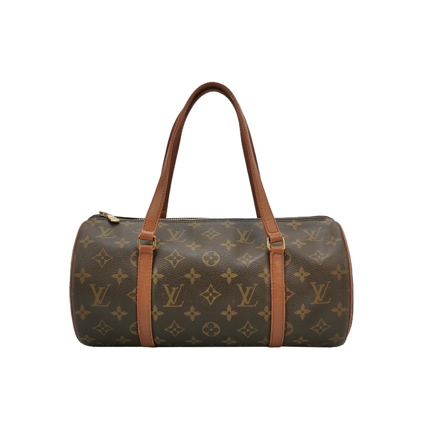 Preloved GLM-Papillon Large Monogram Print  Cylinder Handbag 250325781120180