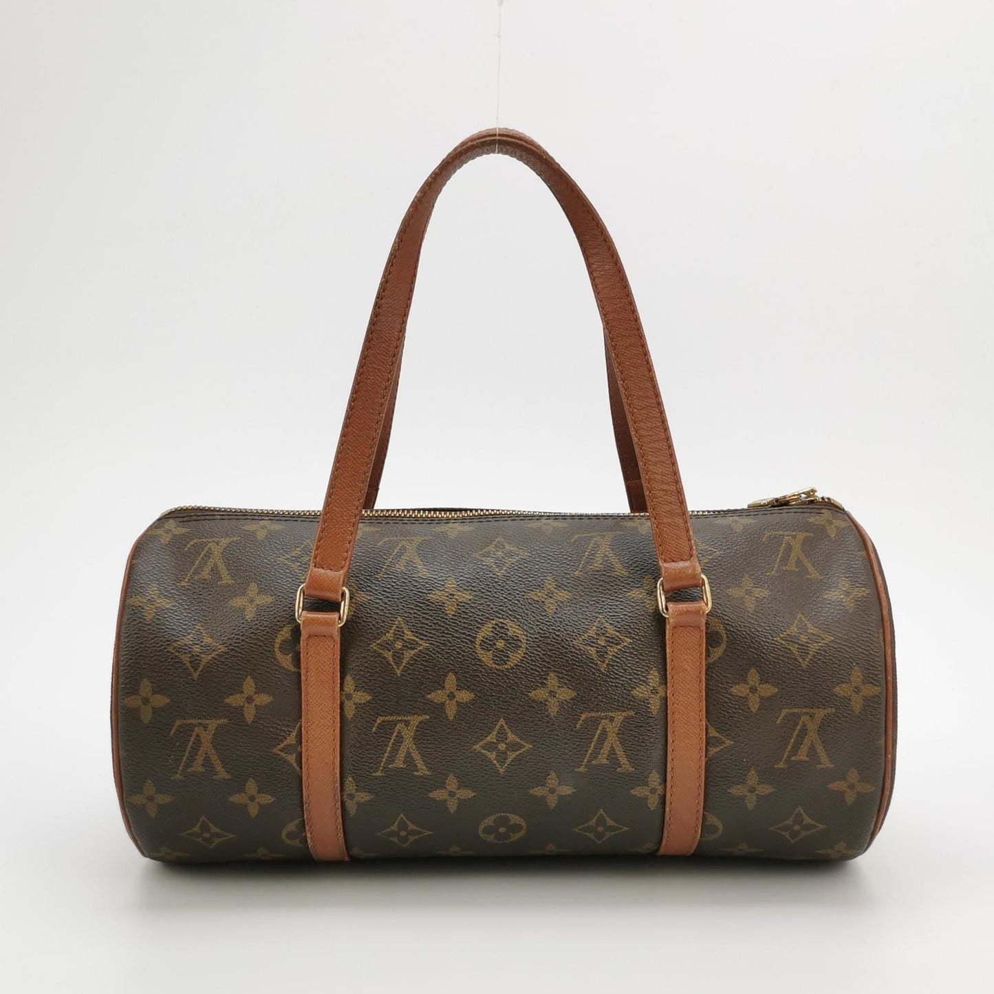 Preloved GLM-Papillon Large Monogram Print  Cylinder Handbag 250325781120180