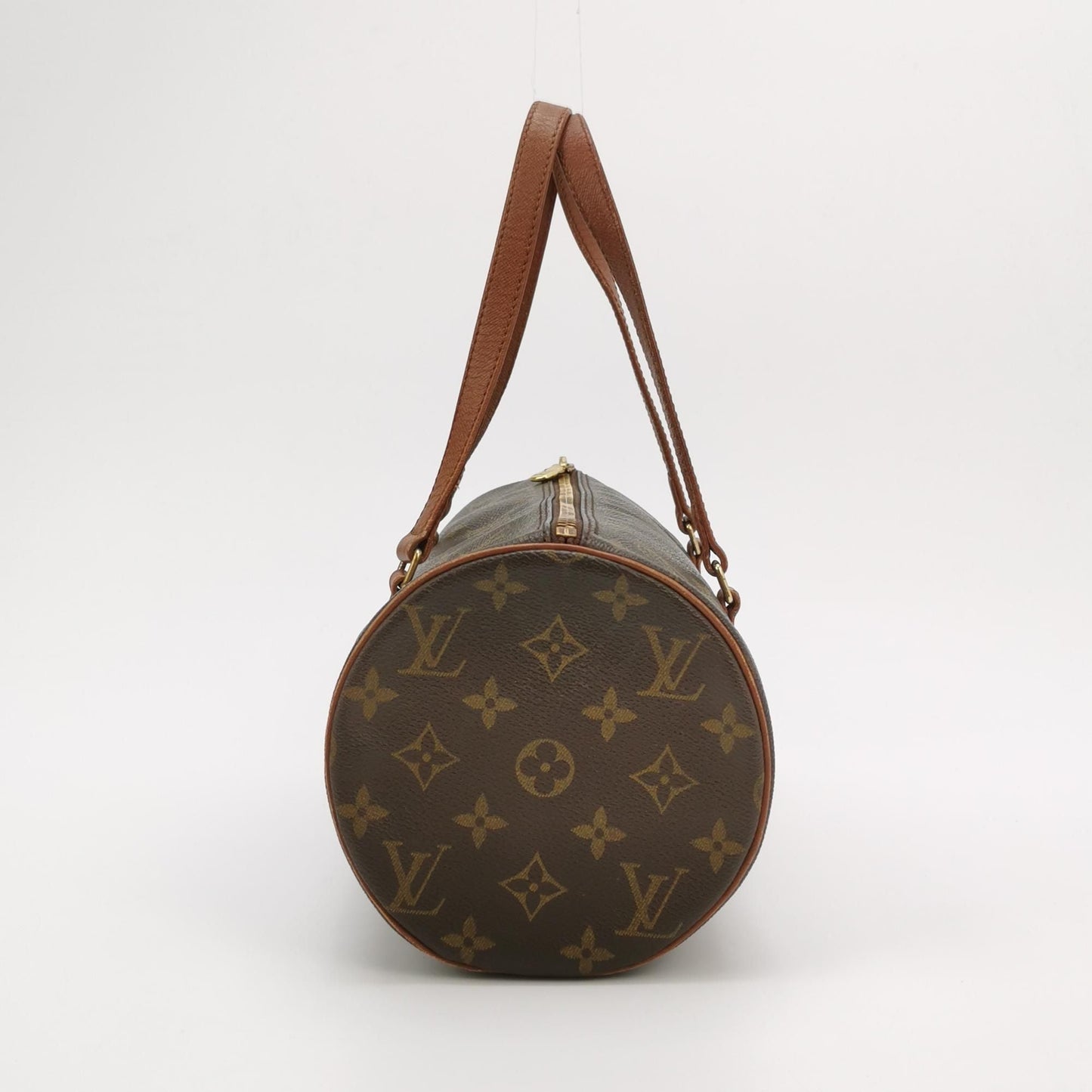 Preloved GLM-Papillon Large Monogram Print  Cylinder Handbag 250325781120180