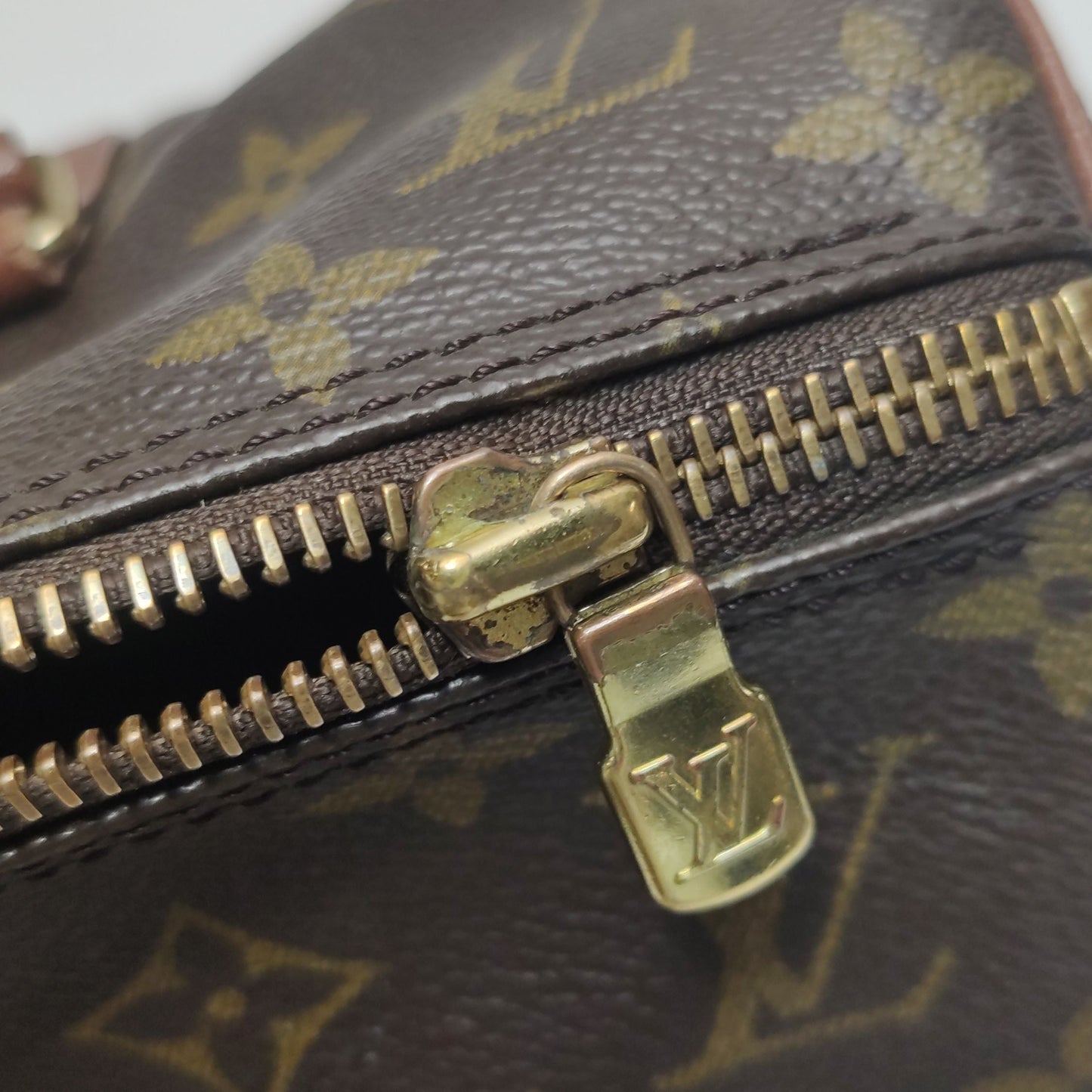 Preloved GLM-Papillon Large Monogram Print  Cylinder Handbag 250325781120180
