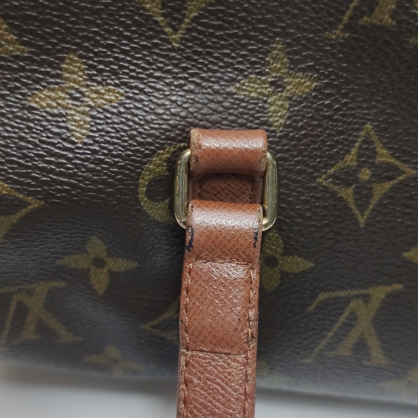 Preloved GLM-Papillon Large Monogram Print  Cylinder Handbag 250325781120180