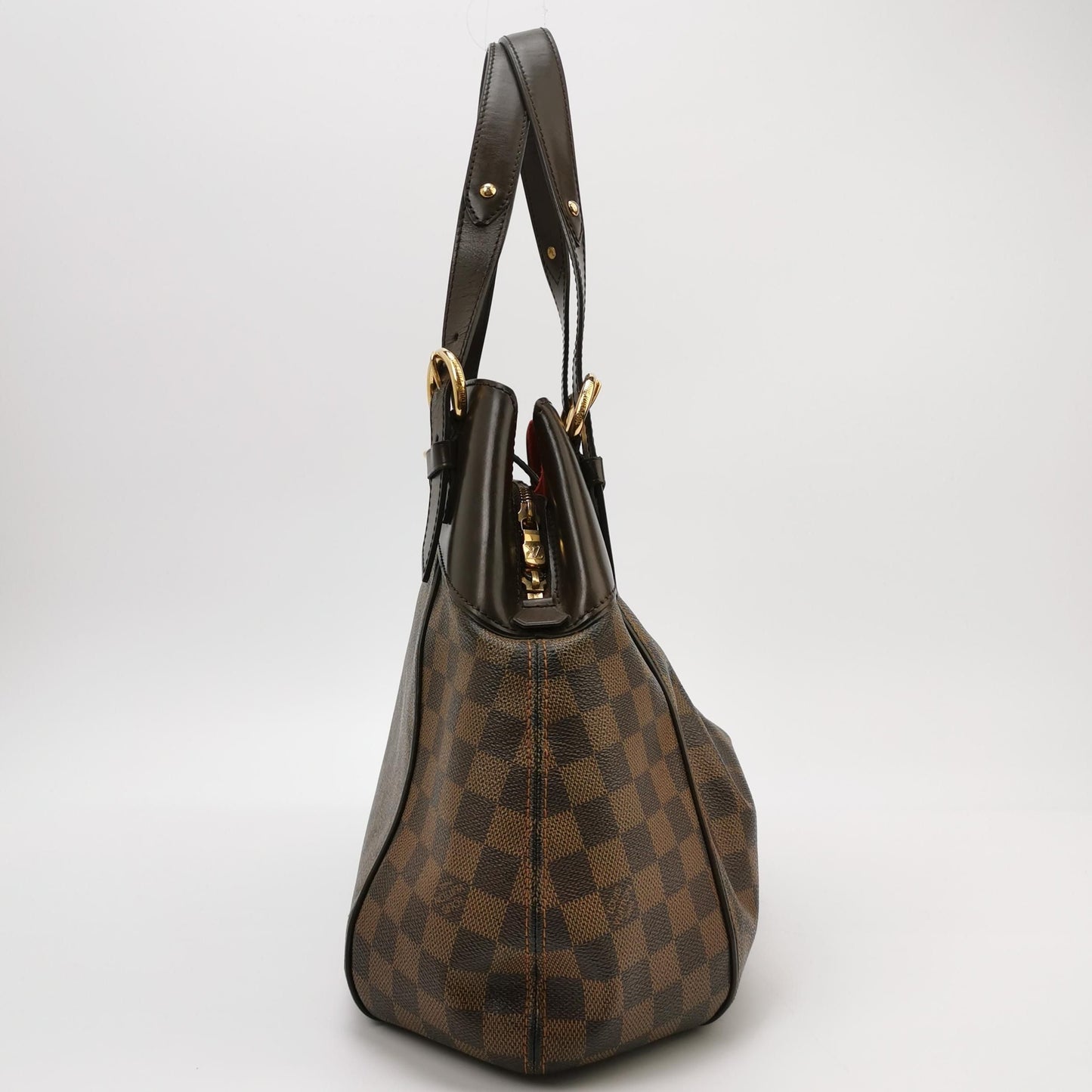 Preloved GLM-Sistina Large Checkerboard Push Lock Shoulder Bag 250326781121938