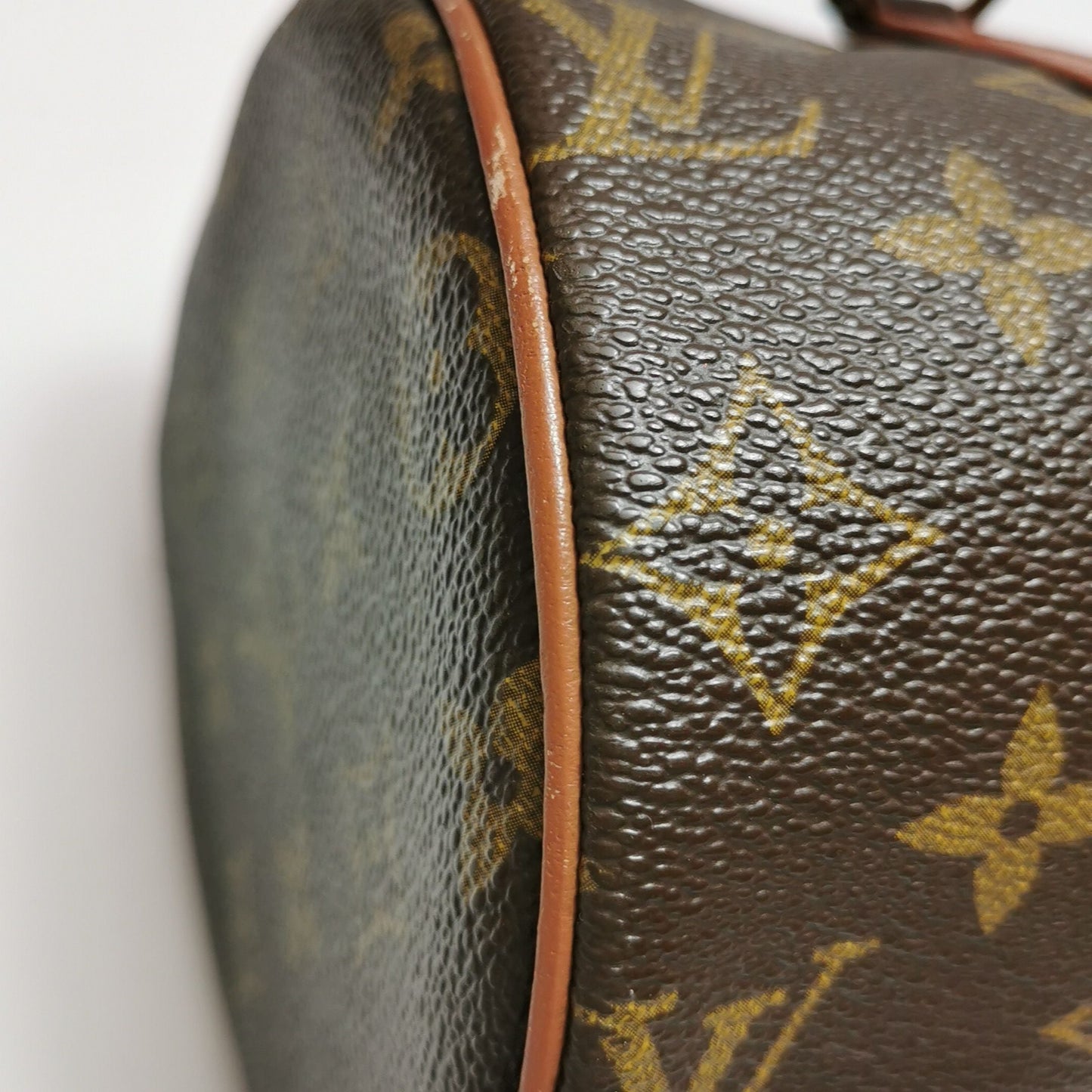 Preloved GLM-Papillon Medium Monogram Canvas  Round Barrel Handbag 250327781123160