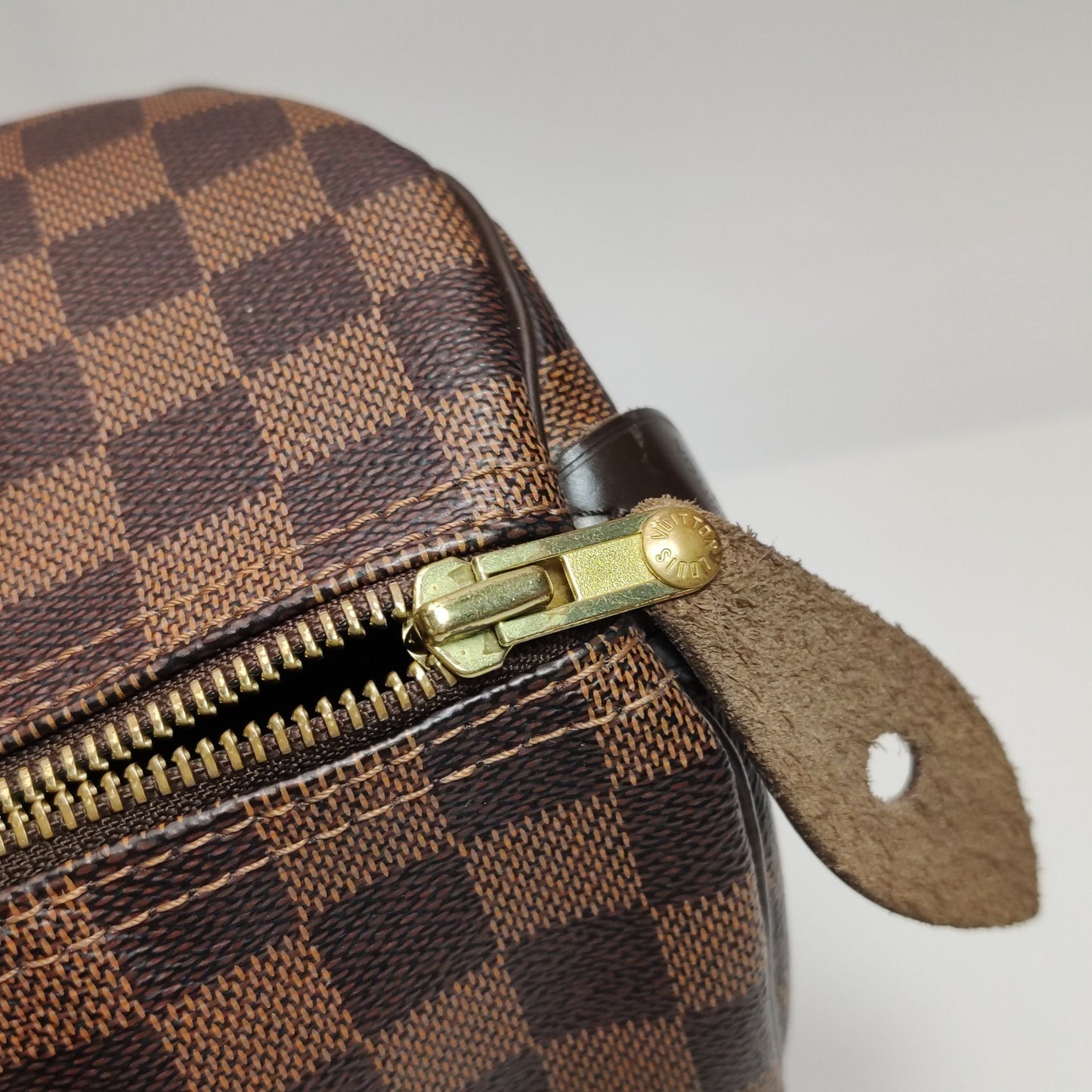 Preloved GLM-Speedy 30 Damier Canvas Boston Bag 250324781119320
