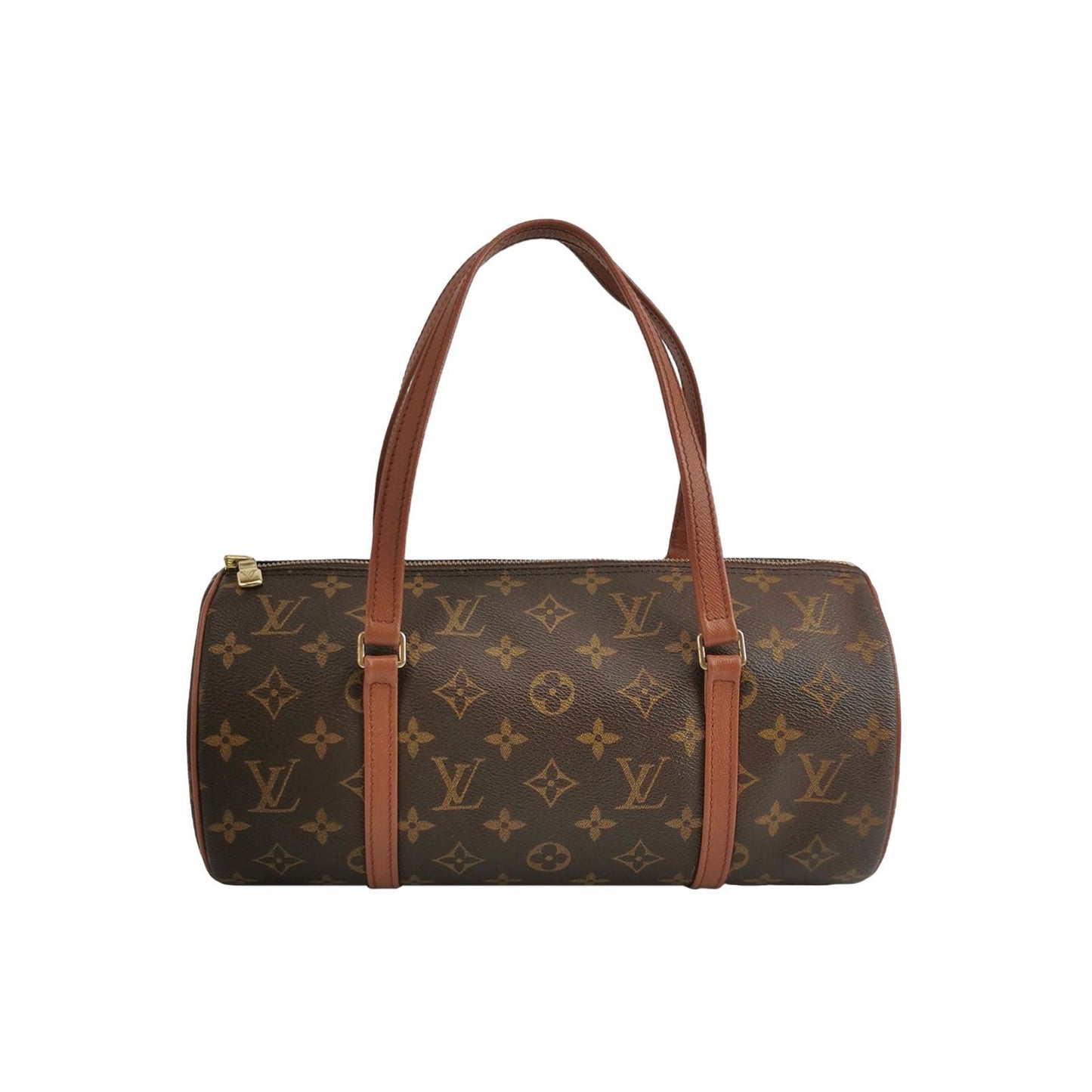 Preloved GLM-Papillon Large Monogram Canvas Round Bag Handbag 250325781120535