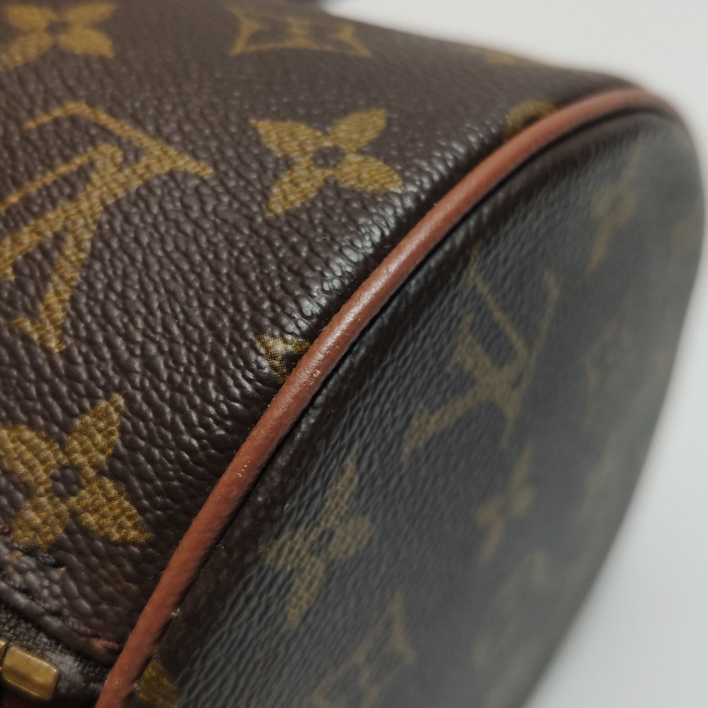 Preloved GLM-Papillon Large Monogram Canvas Round Bag Handbag 250325781120535