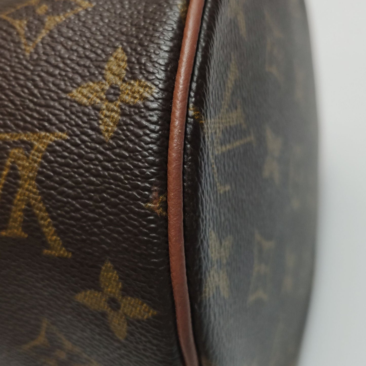 Preloved GLM-Papillon Large Monogram Canvas Round Bag Handbag 250325781120535