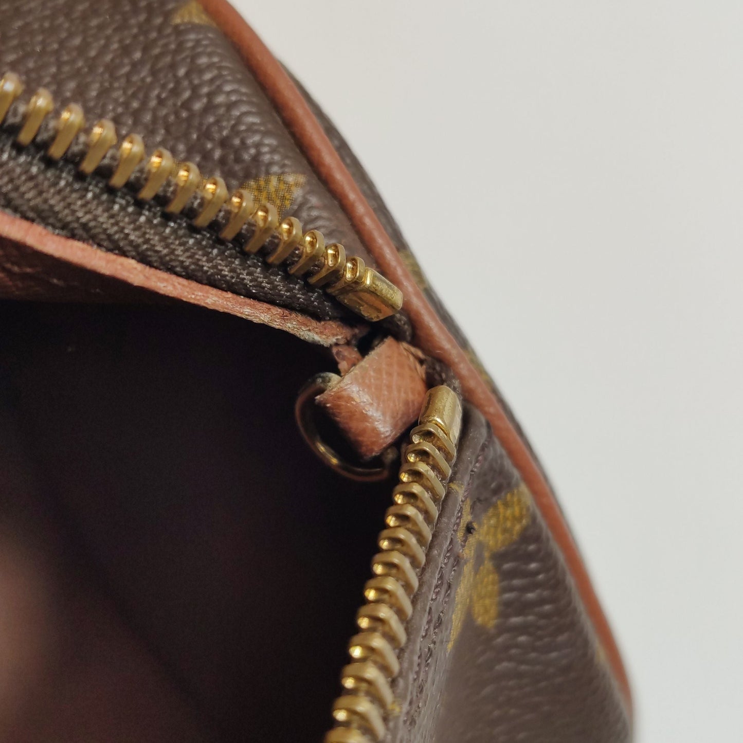 Preloved GLM-Papillon Large Monogram Canvas Round Bag Handbag 250325781120535