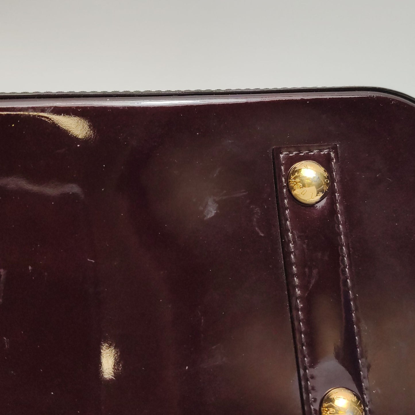 Preloved GLM-Alma Small Vernis Monogram Shell Handbag 250325781119720