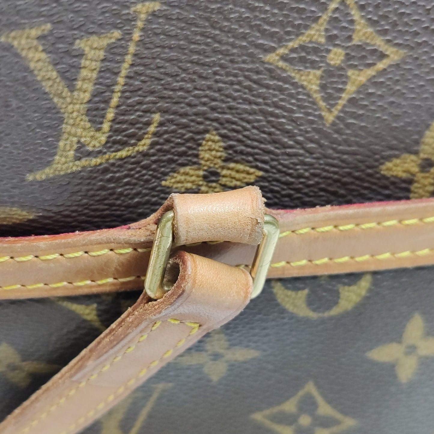 Preloved GLM-Sac Coussin Monogram Print Reinforced Corners Shopping Bag Shoulder Bag 250320781112776