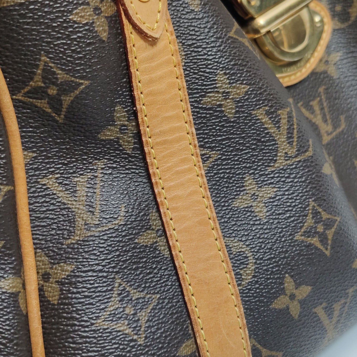 Preloved GLM-Stresa Monogram Print Buckle Shoulder Bag 250320781112778