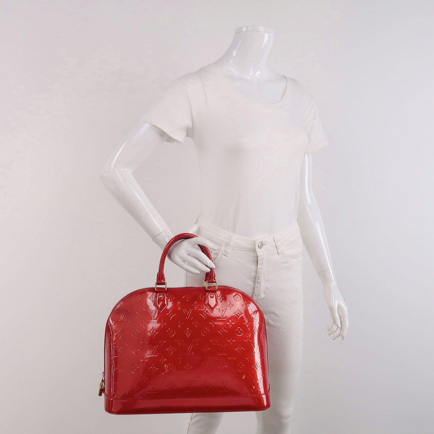 Preloved GLM-Alma Large Patent Leather Monogram Shell Handbag 037852100206
