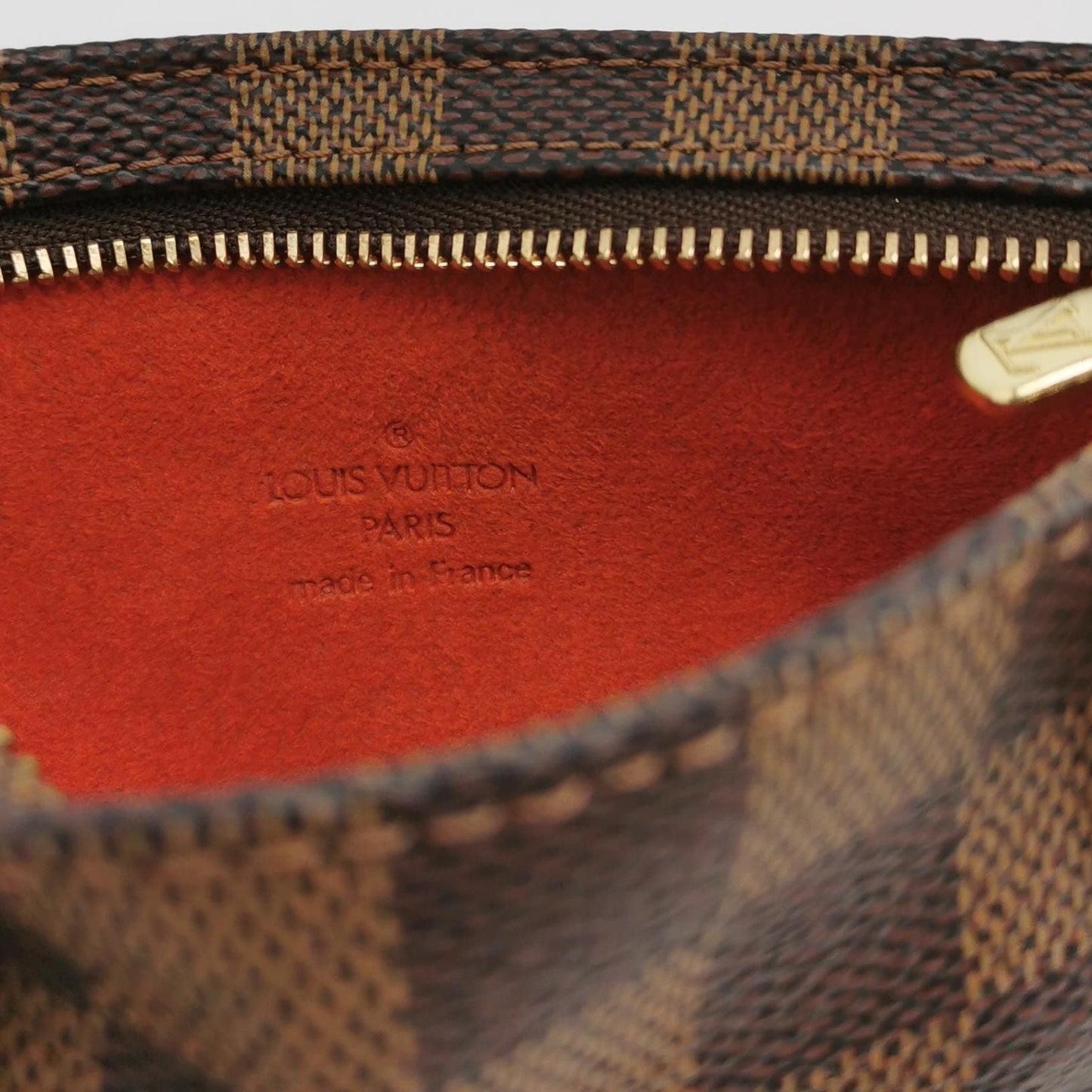 Preloved GLM-Manosque Leather Checkerboard Handbag 250318781110331