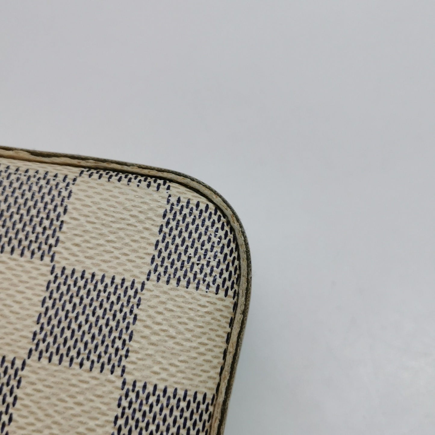 Preloved GLM-Pochette FÃƒÂ©licie Trio Small Checkered Calfskin Snap Closure Mother and Daughter Crossbody Shoulder Bag 250317781109067