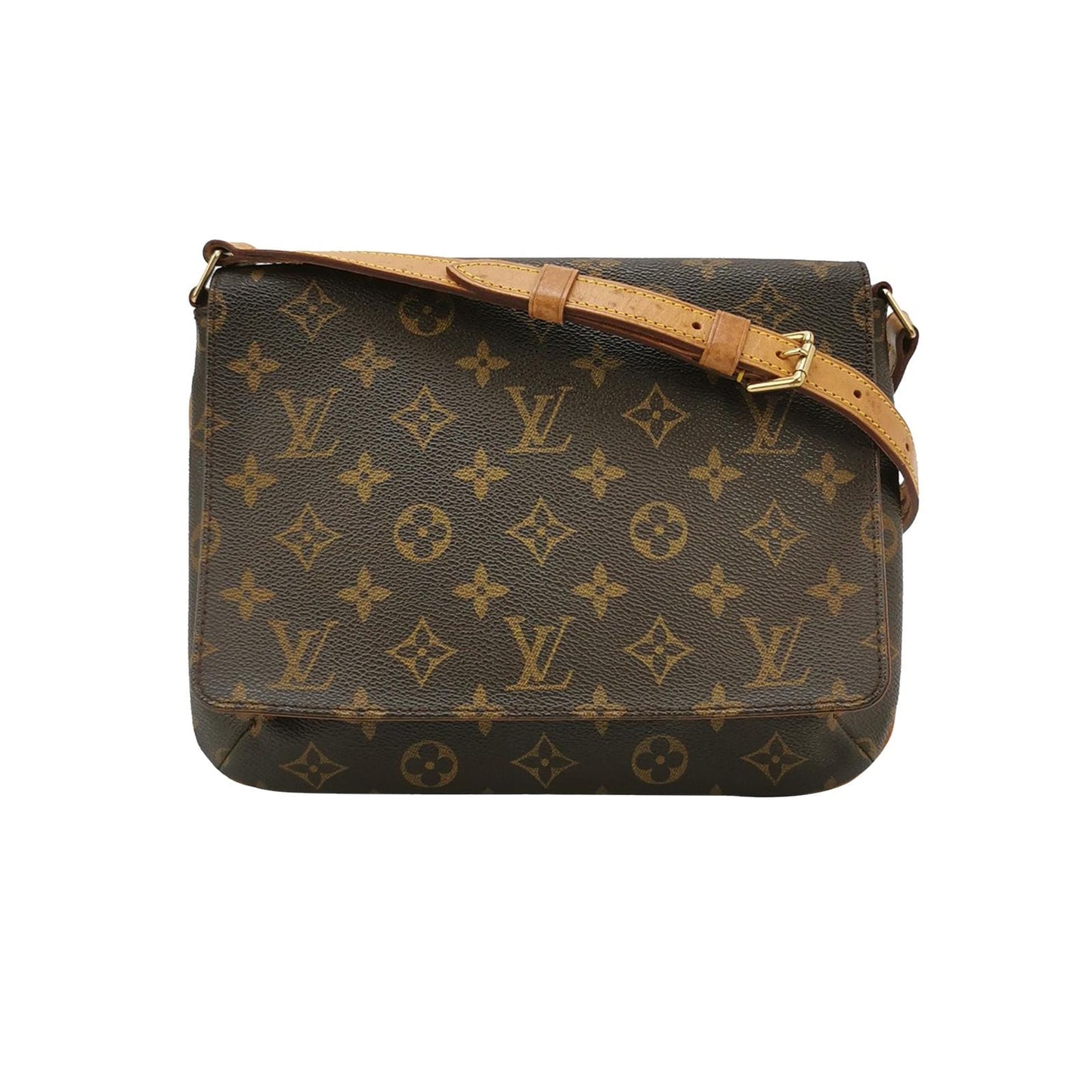 Preloved GLM-Musette Wangfei Bag Monogram Print Flap  Shoulder Bag 250313781103626