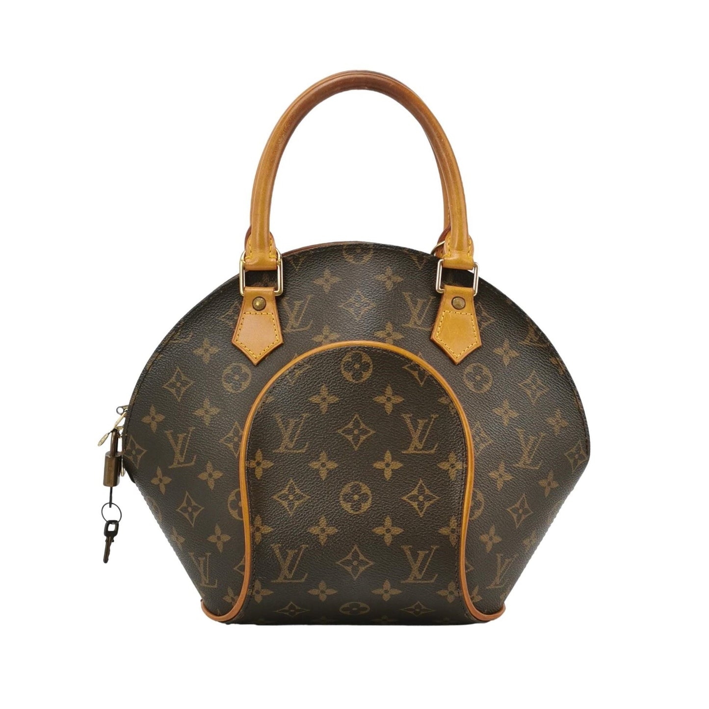 Preloved GLM-Ellipse Bag Monogram Print Vegetable Tanned Leather  Handbag 250313781102999