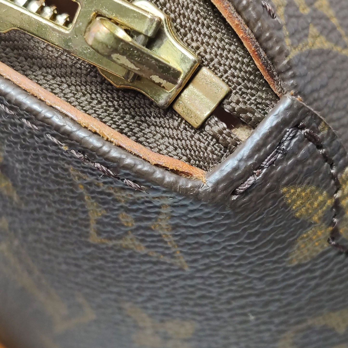 Preloved GLM-Ellipse Bag Monogram Print Vegetable Tanned Leather  Handbag 250313781102999