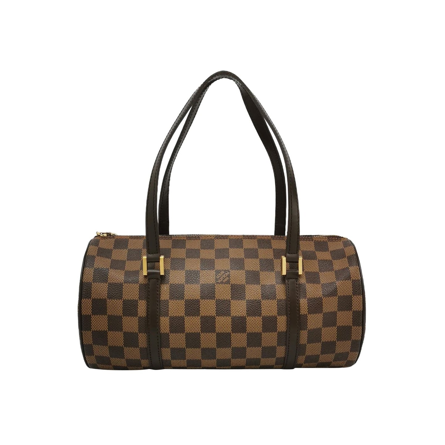 Preloved GLM-Papillon Large Checkerboard Canvas Shoulder Bag 250313781102994