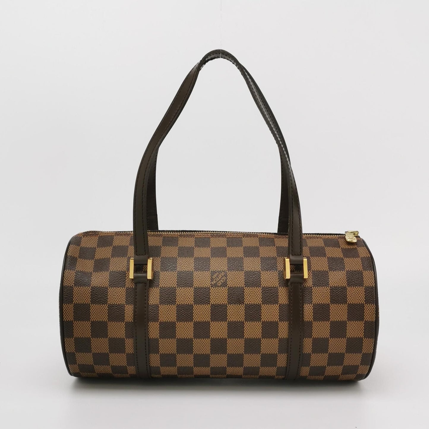 Preloved GLM-Papillon Large Checkerboard Canvas Shoulder Bag 250313781102994