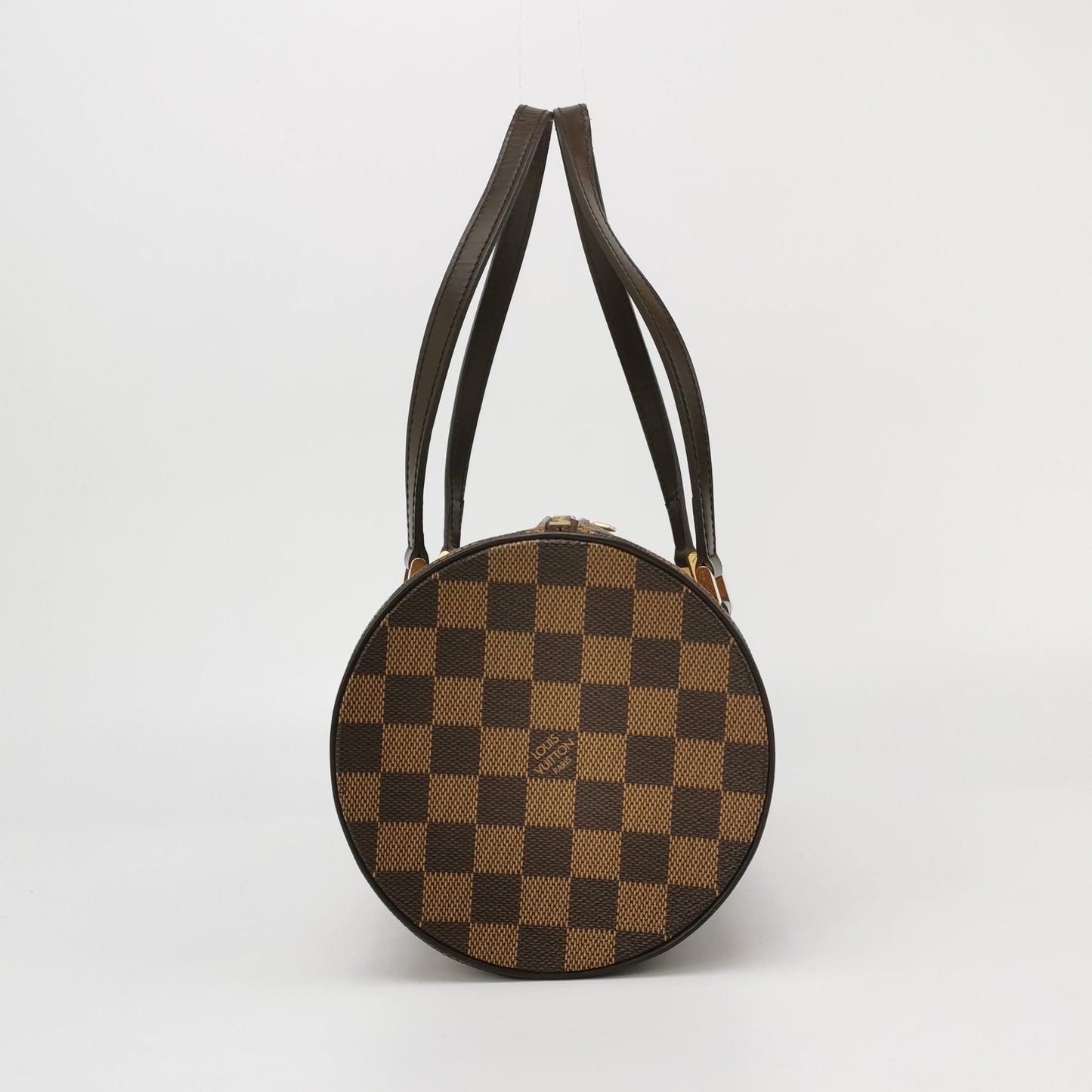 Preloved GLM-Papillon Large Checkerboard Canvas Shoulder Bag 250313781102994