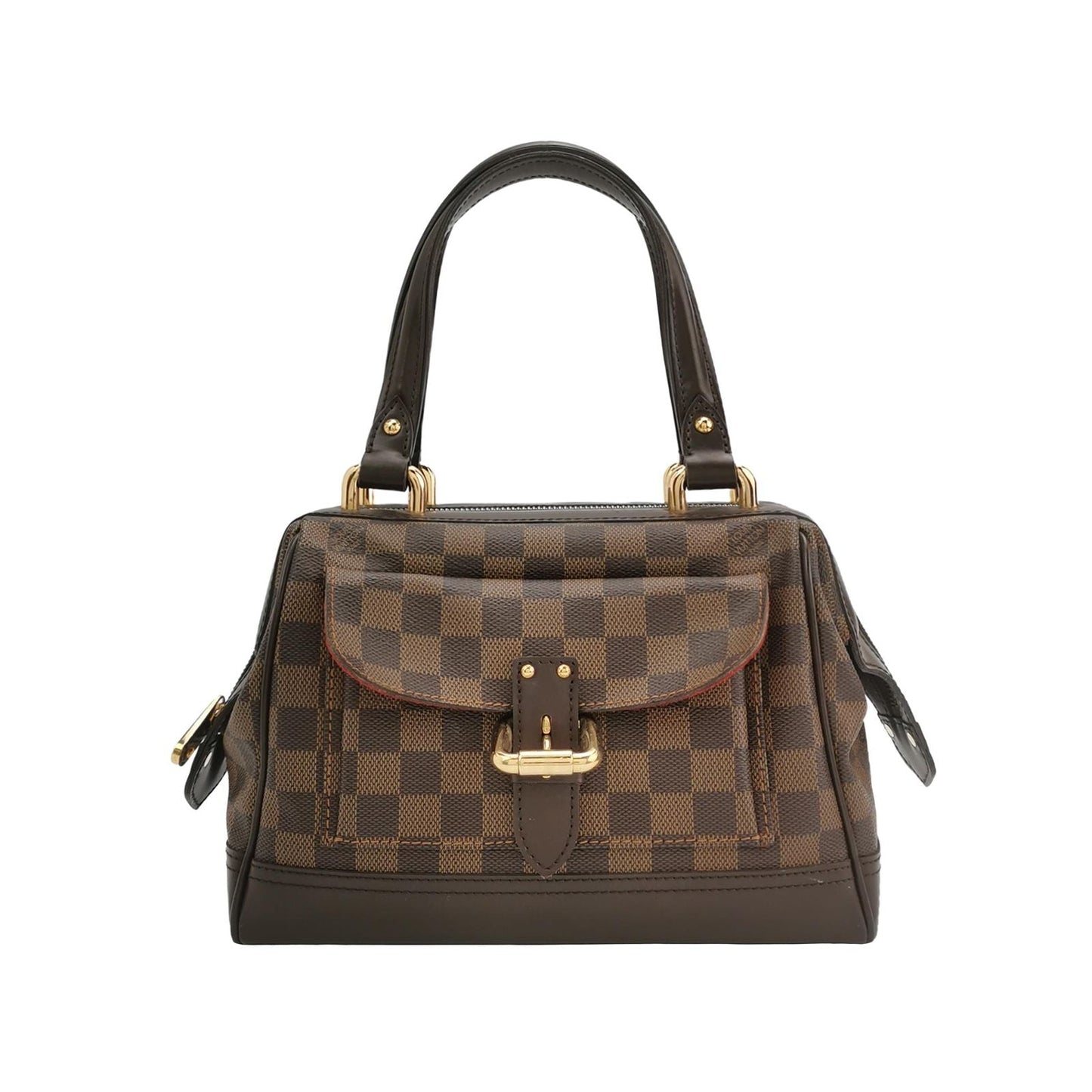 Preloved GLM-Knightsbridge Leather Checkered Doctor Bag 250312781101733