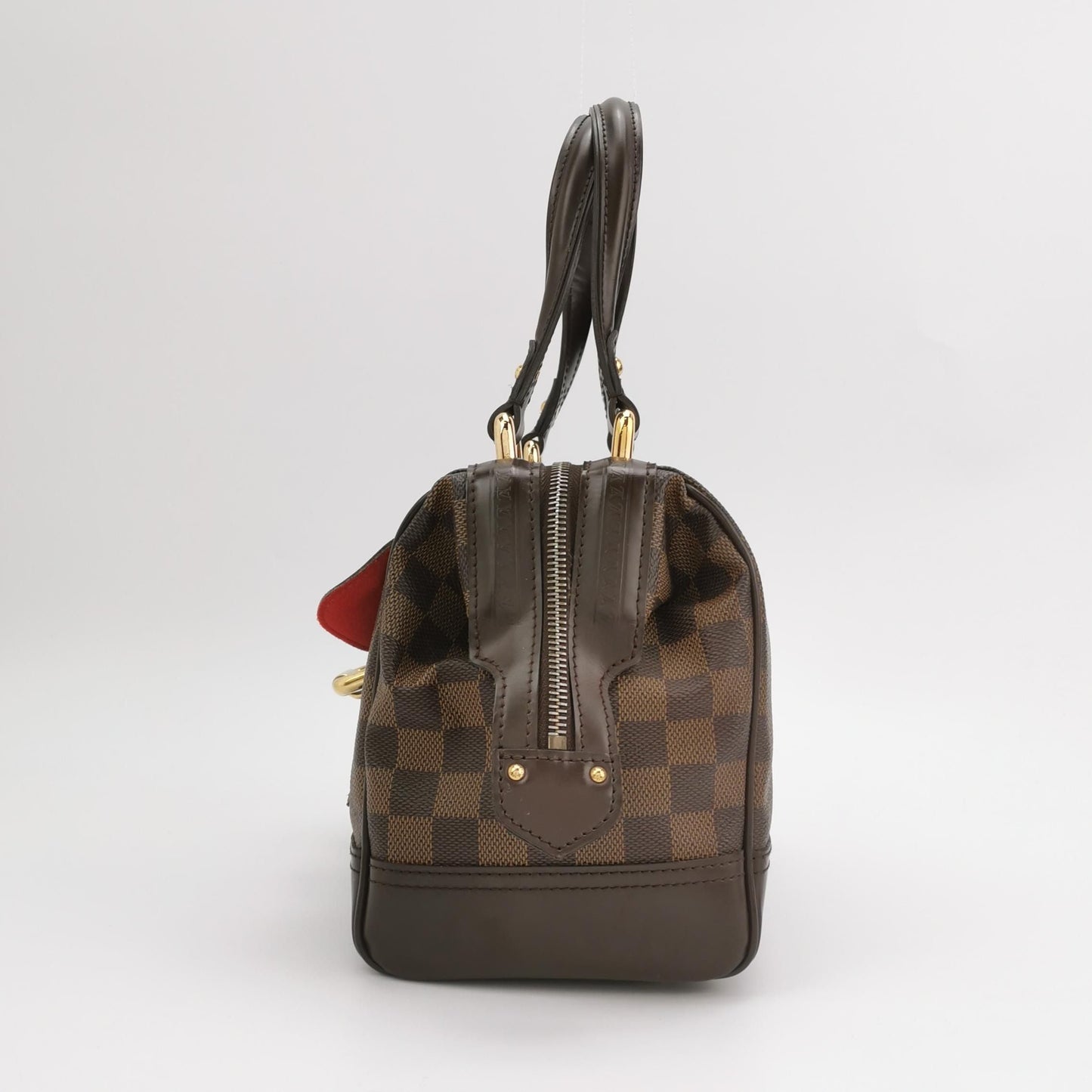 Preloved GLM-Knightsbridge Leather Checkered Doctor Bag 250312781101733