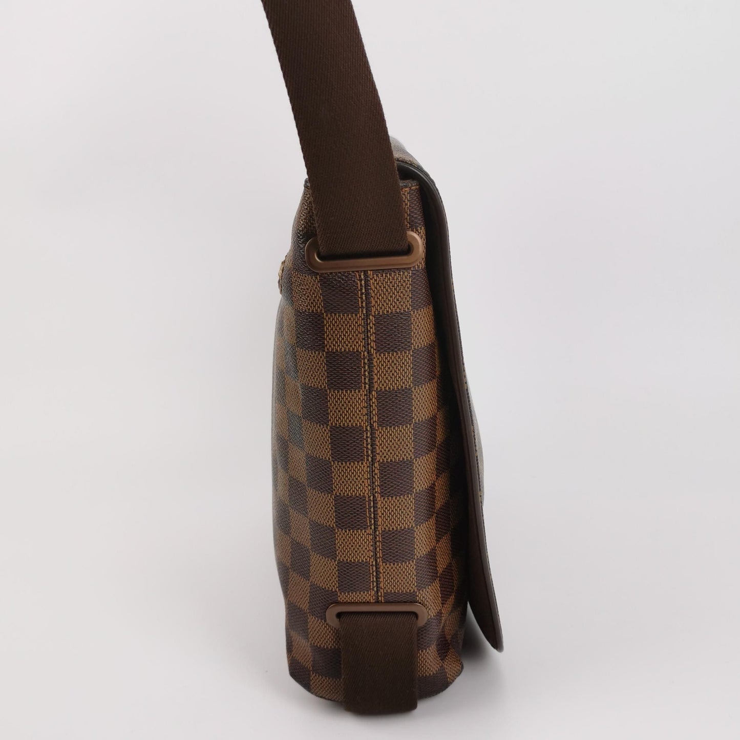Preloved GLM-Brooklyn Leather Checkerboard Logo Messenger Bag 250308781096517