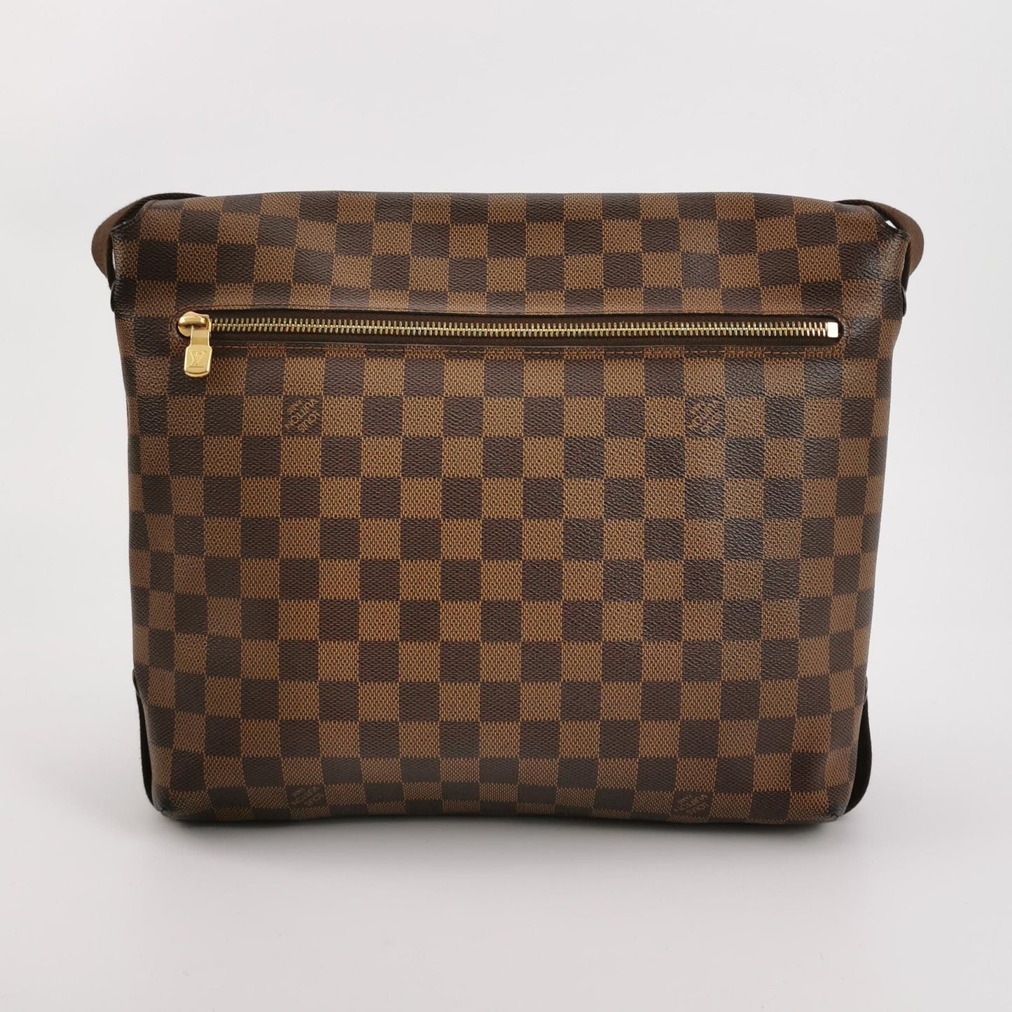 Preloved GLM-Brooklyn Leather Checkerboard Logo Messenger Bag 250308781096517